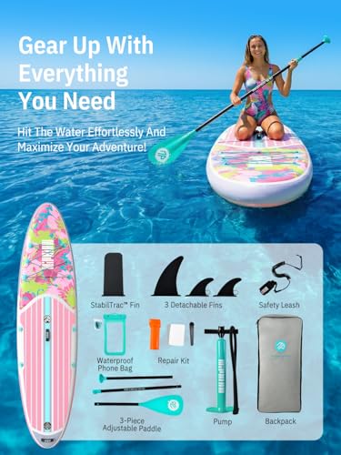 10'6" Inflatable Stand Up Paddle Board Set