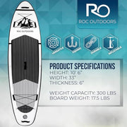 10'6" Inflatable Stand Up Paddle Board Set