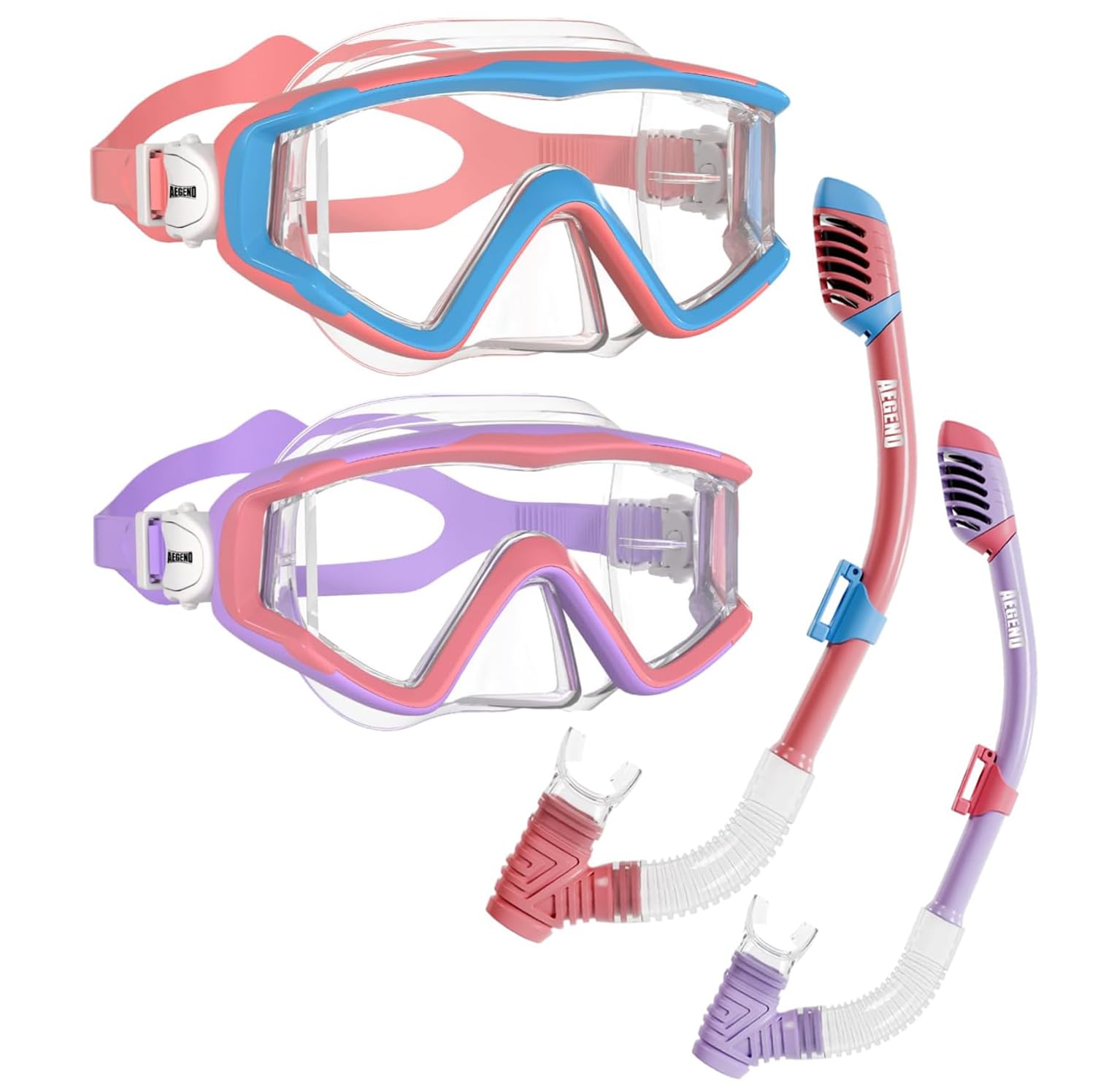 Dry Top Snorkel Mask Set