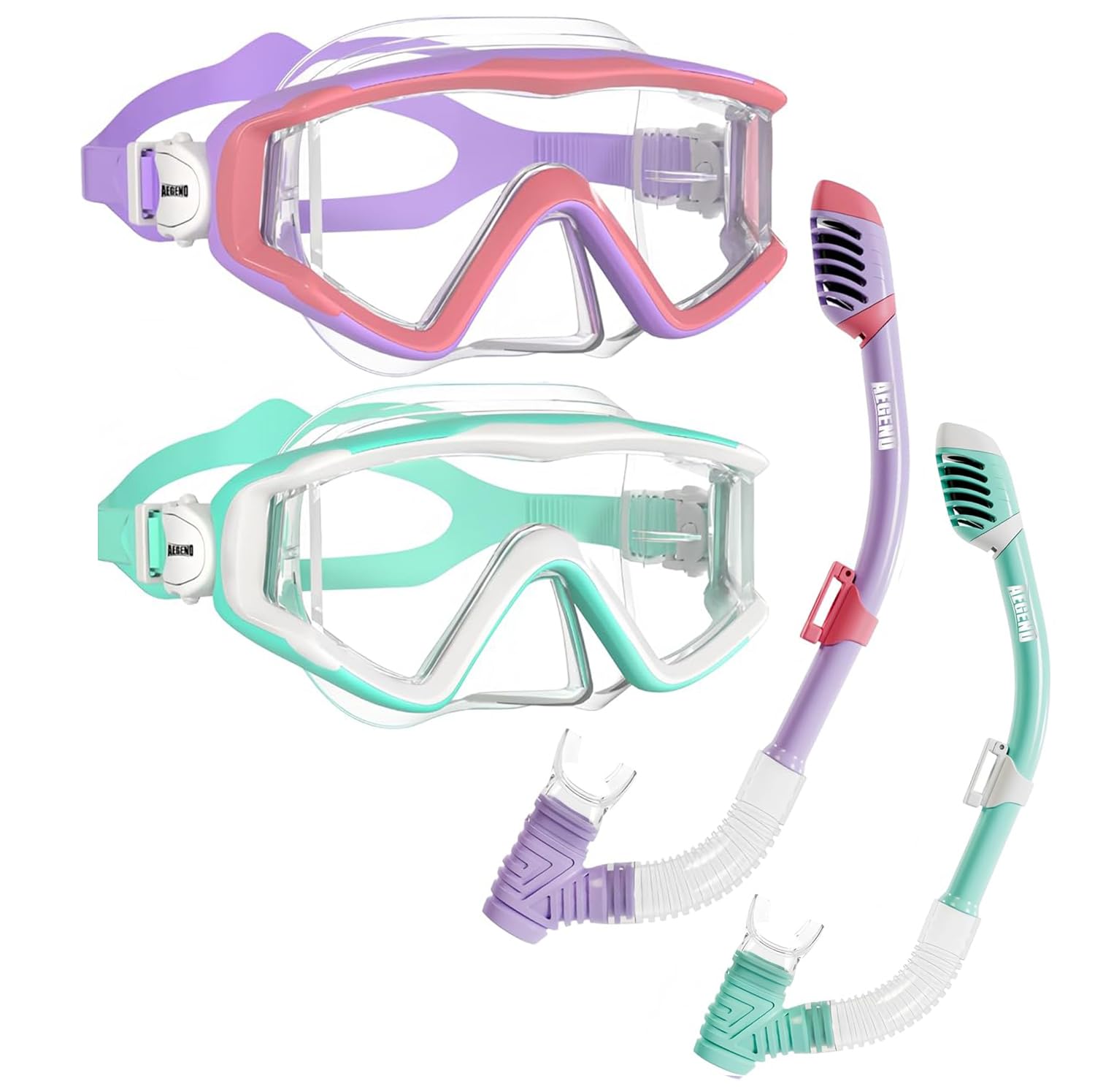 Dry Top Snorkel Mask Set