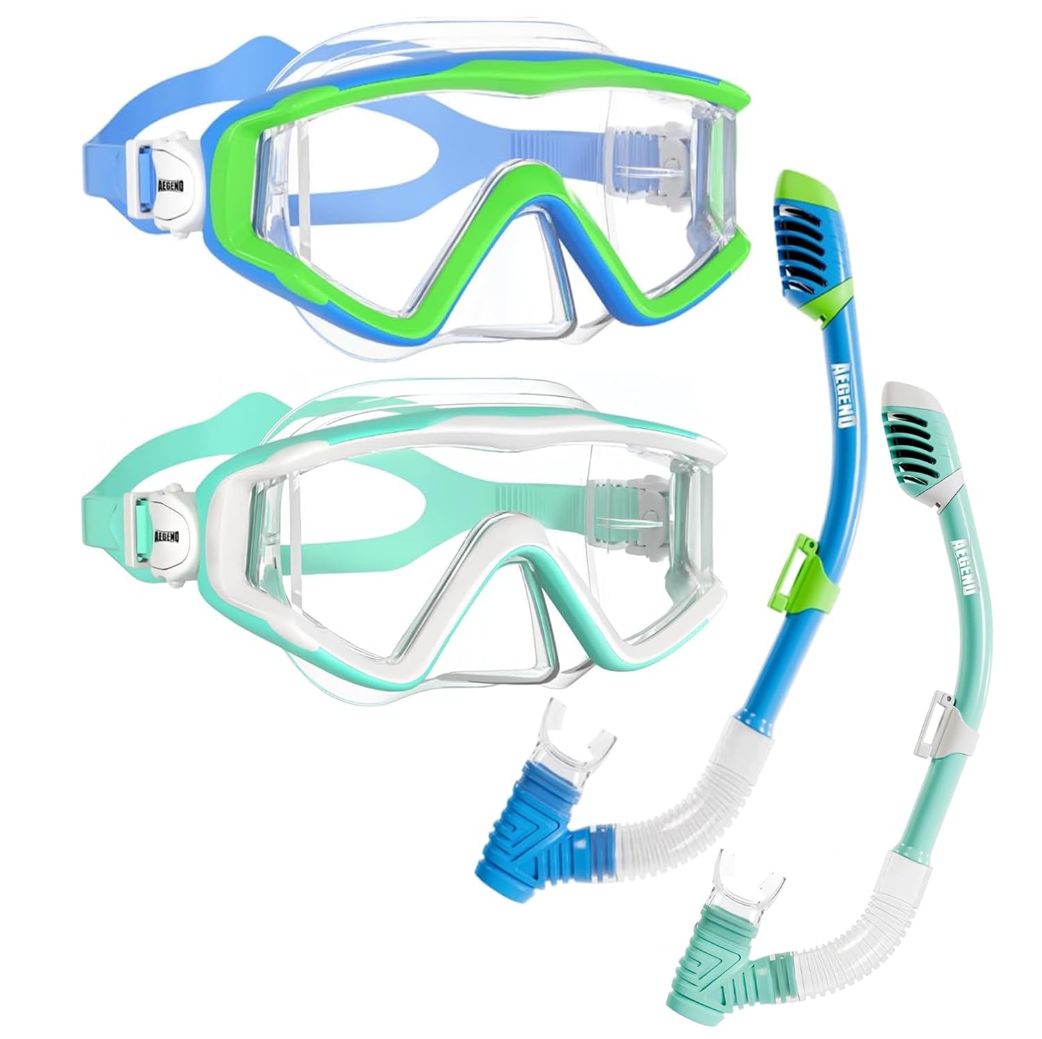Dry Top Snorkel Mask Set