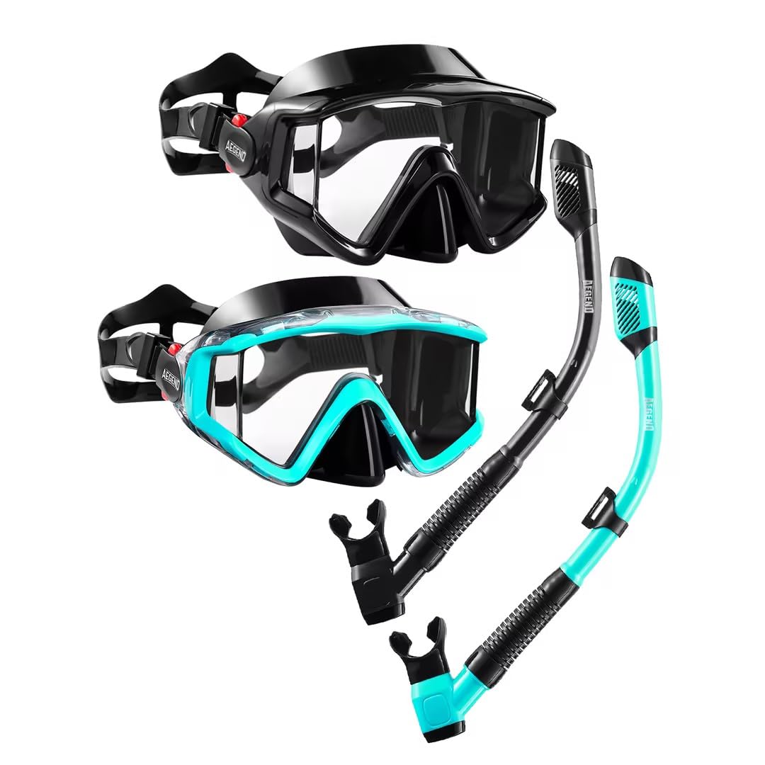 Dry Top Snorkel Mask Set