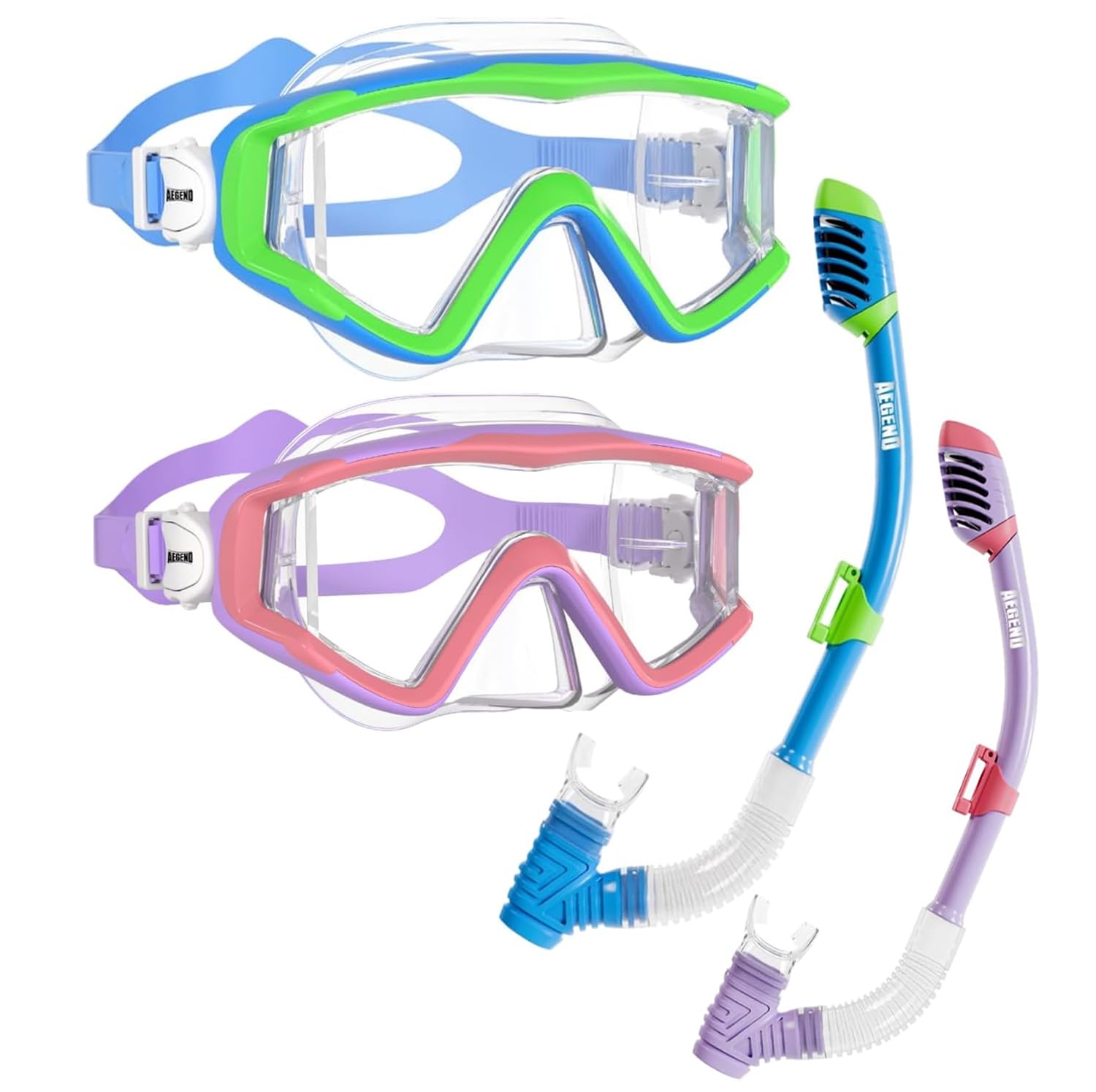 Dry Top Snorkel Mask Set