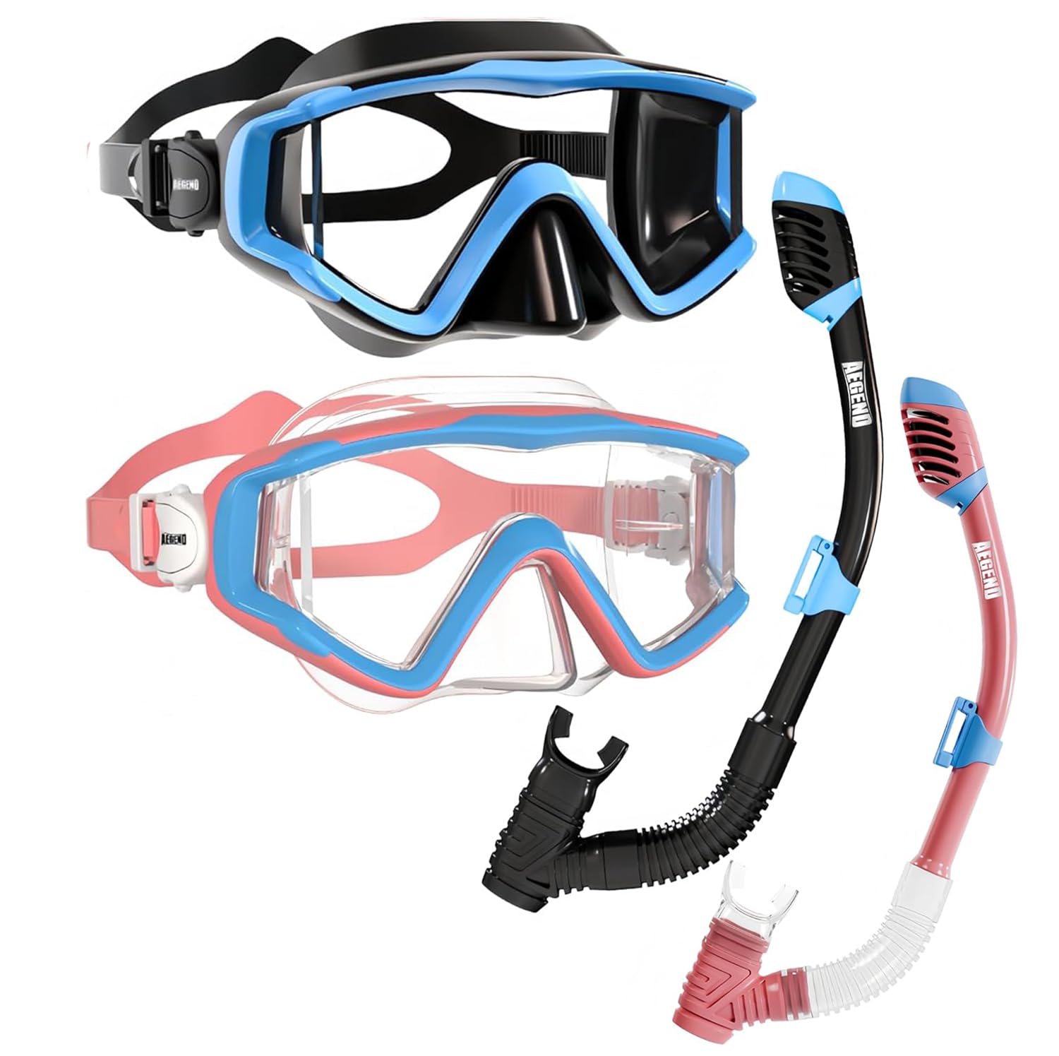Dry Top Snorkel Mask Set