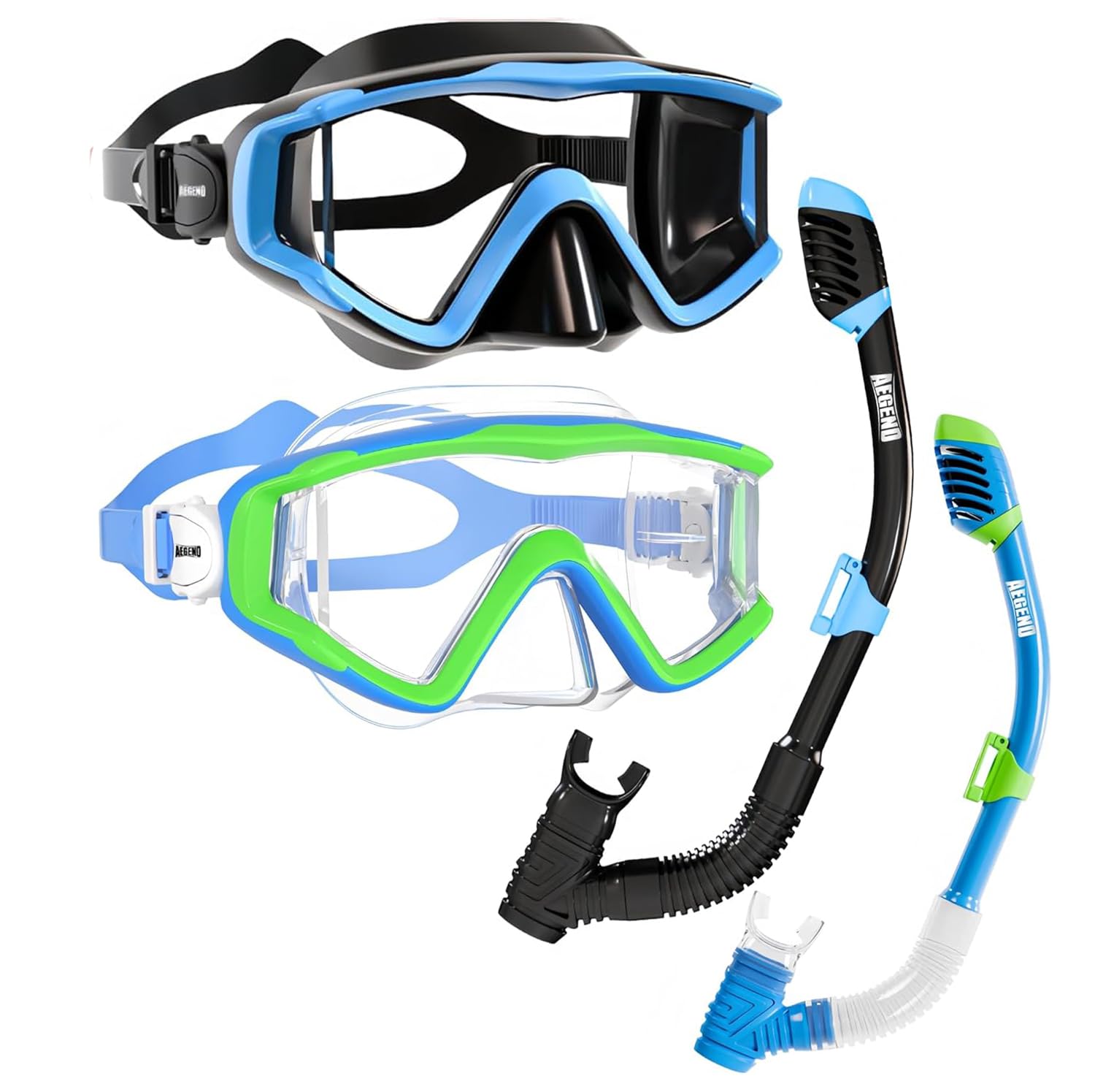 Dry Top Snorkel Mask Set