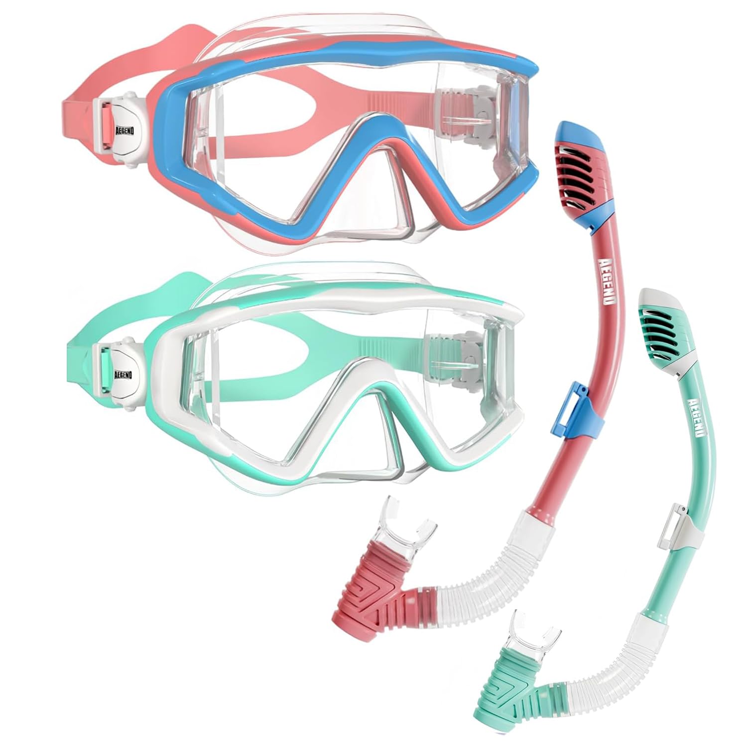 Dry Top Snorkel Mask Set