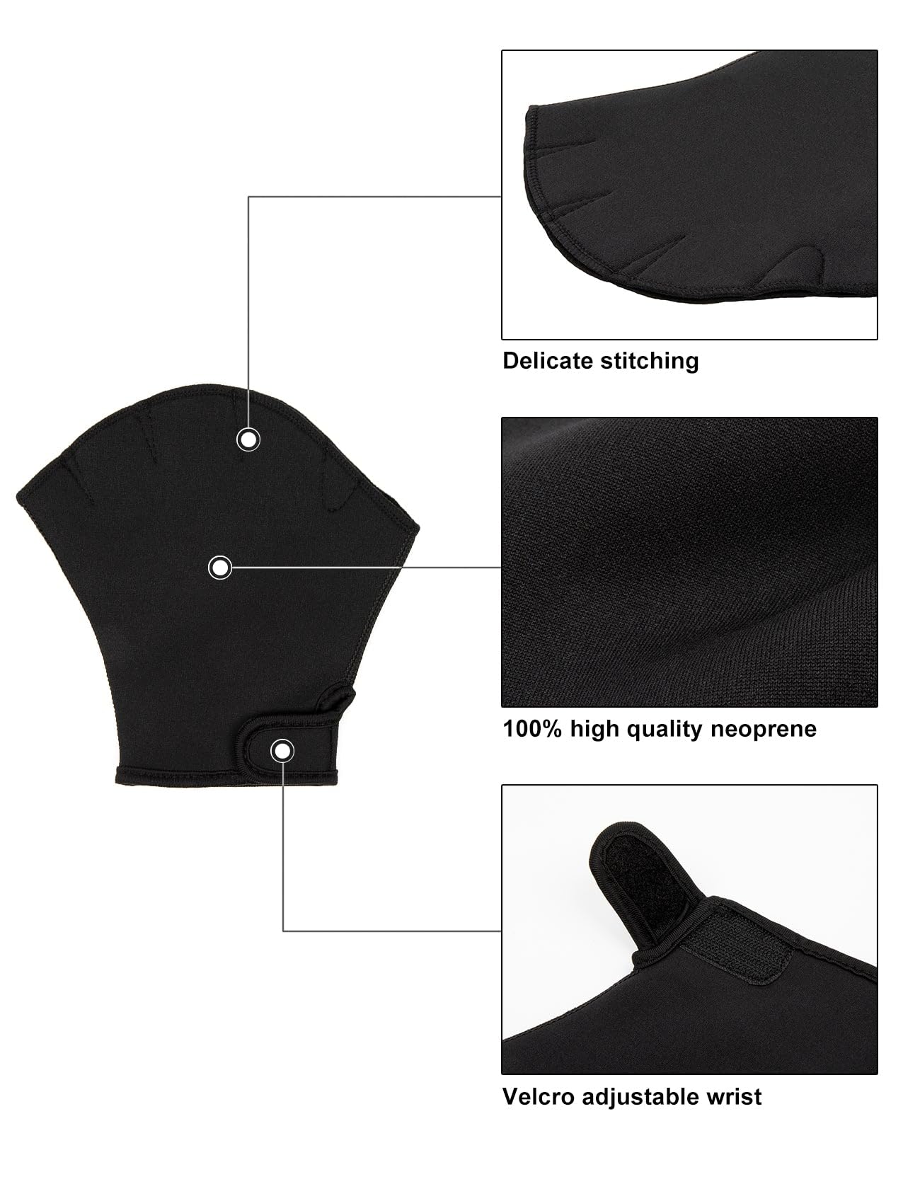 Webbed Aqua Fitness Gloves