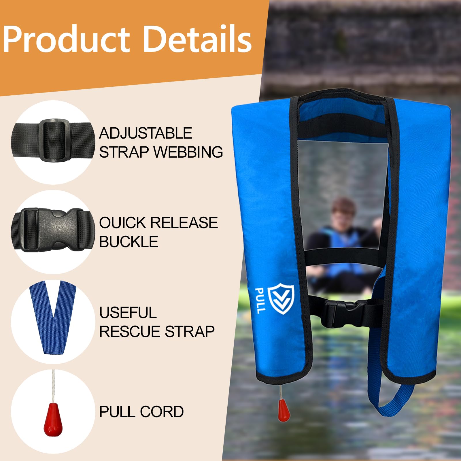 Manual Inflatable Life Jacket
