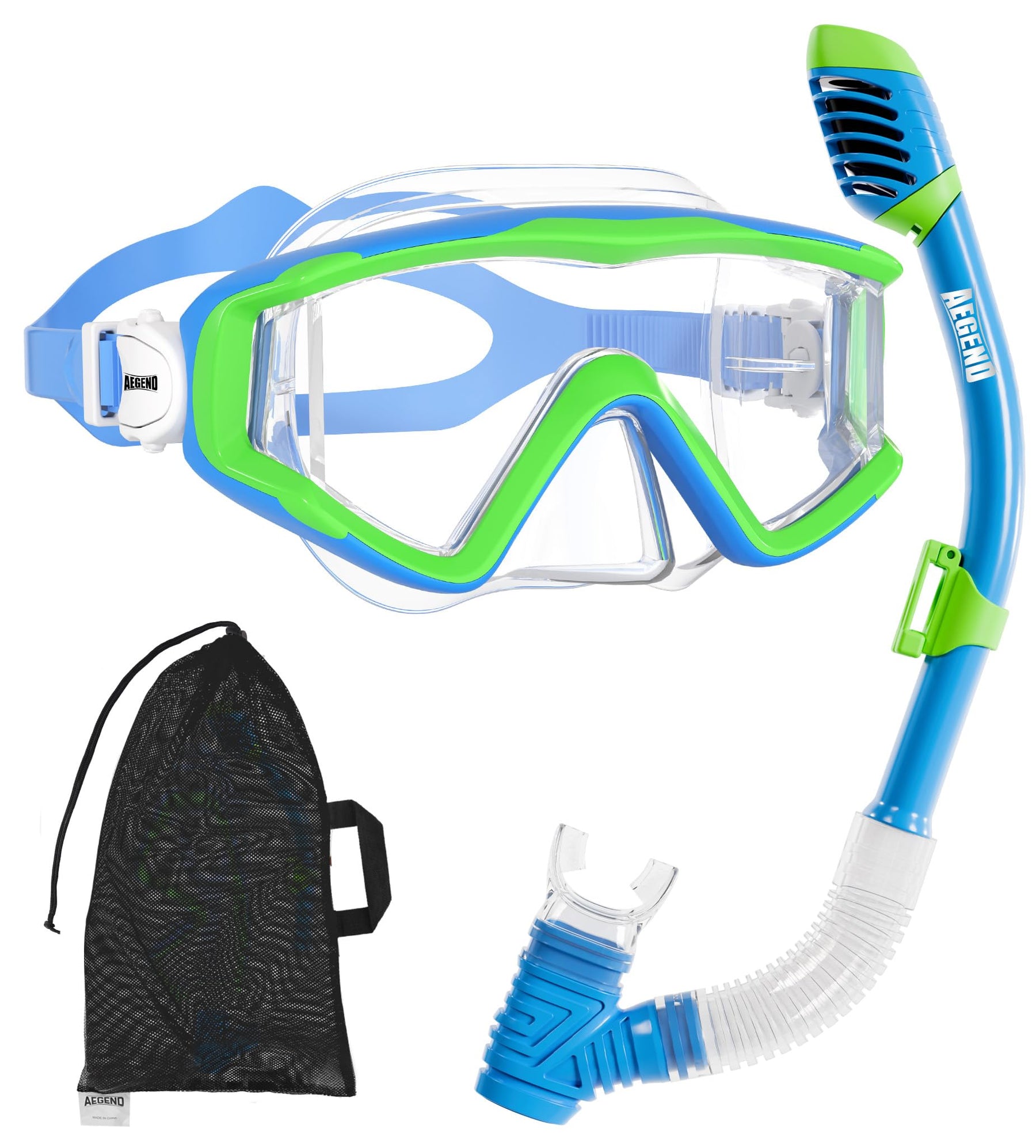 Dry Top Snorkel Mask Set