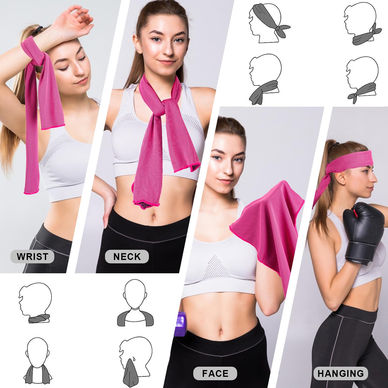 4-Pack Cooling Towels