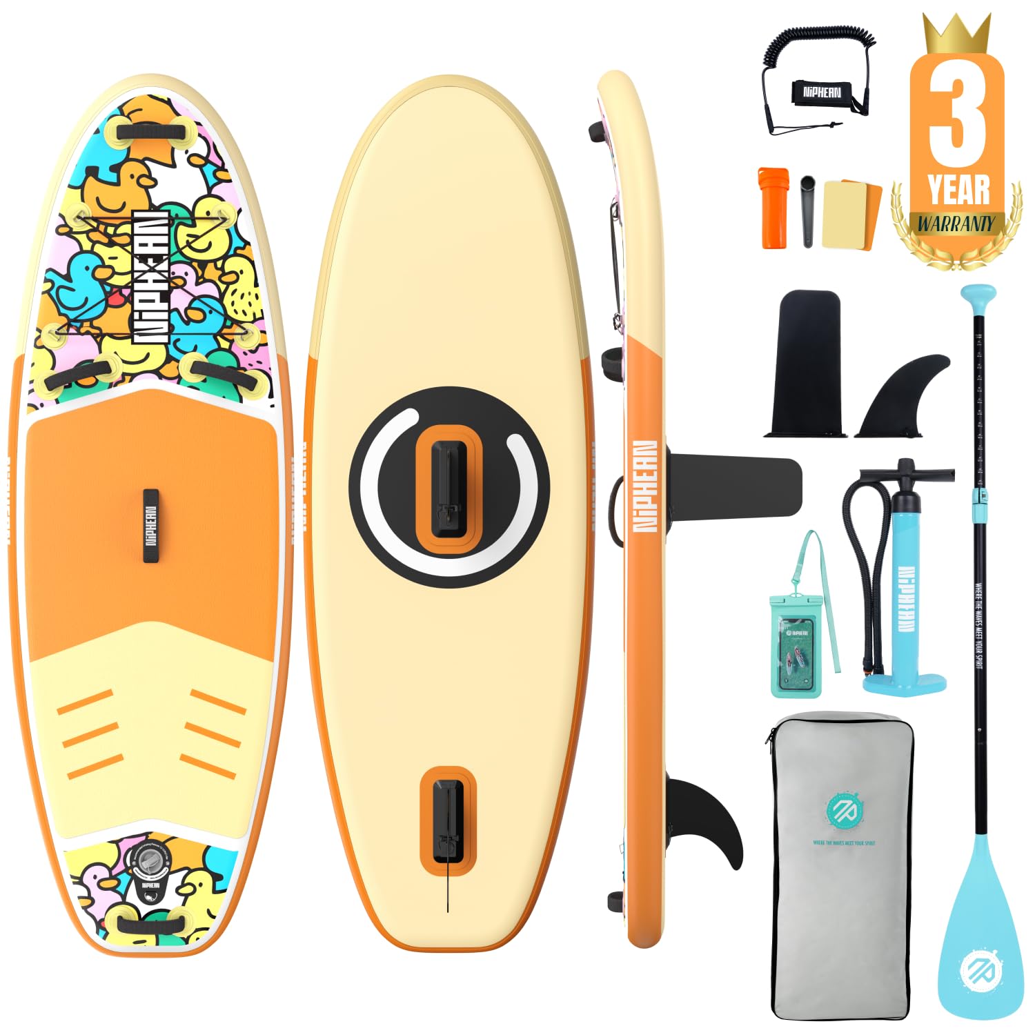 10'6" Inflatable Stand Up Paddle Board Set