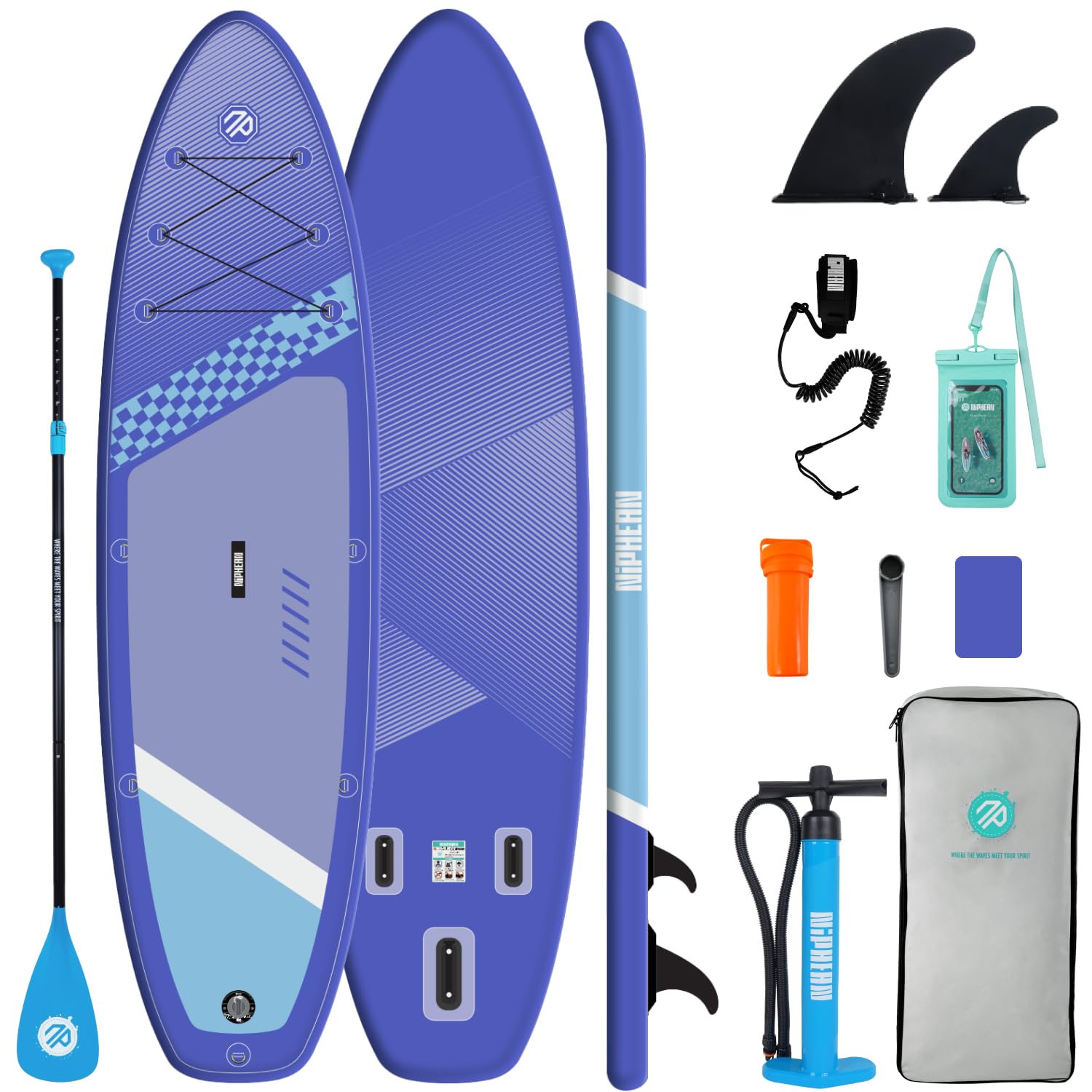 10'6" Inflatable Stand Up Paddle Board Set