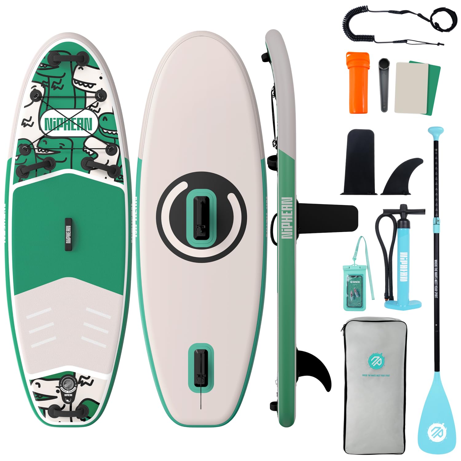 10'6" Inflatable Stand Up Paddle Board Set