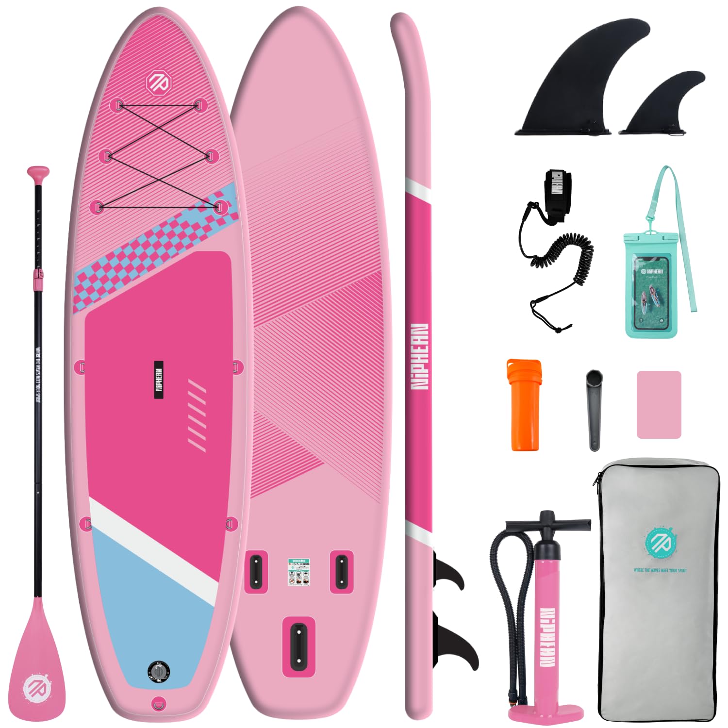 10'6" Inflatable Stand Up Paddle Board Set