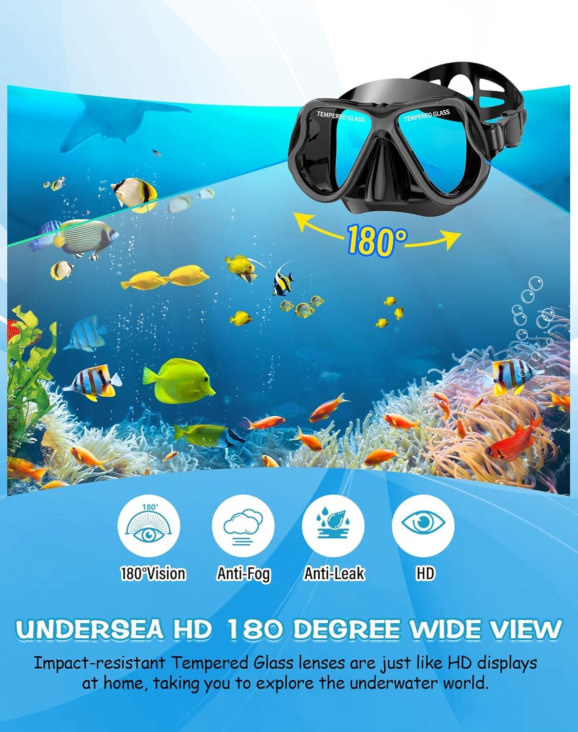 Dry Snorkel Mask Set