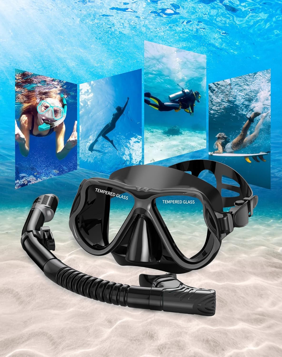 Dry Snorkel Mask Set