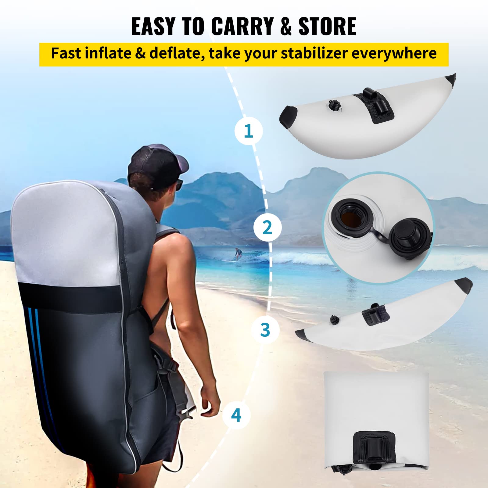 Inflatable Kayak Stabilizer Kit