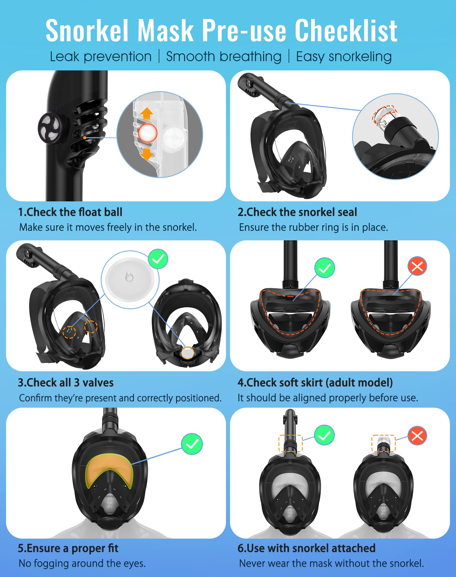 Full Face Snorkel Mask