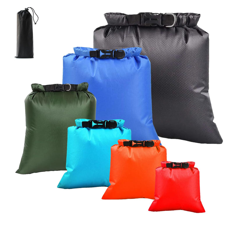 6PCS Waterproof Dry Bag Set