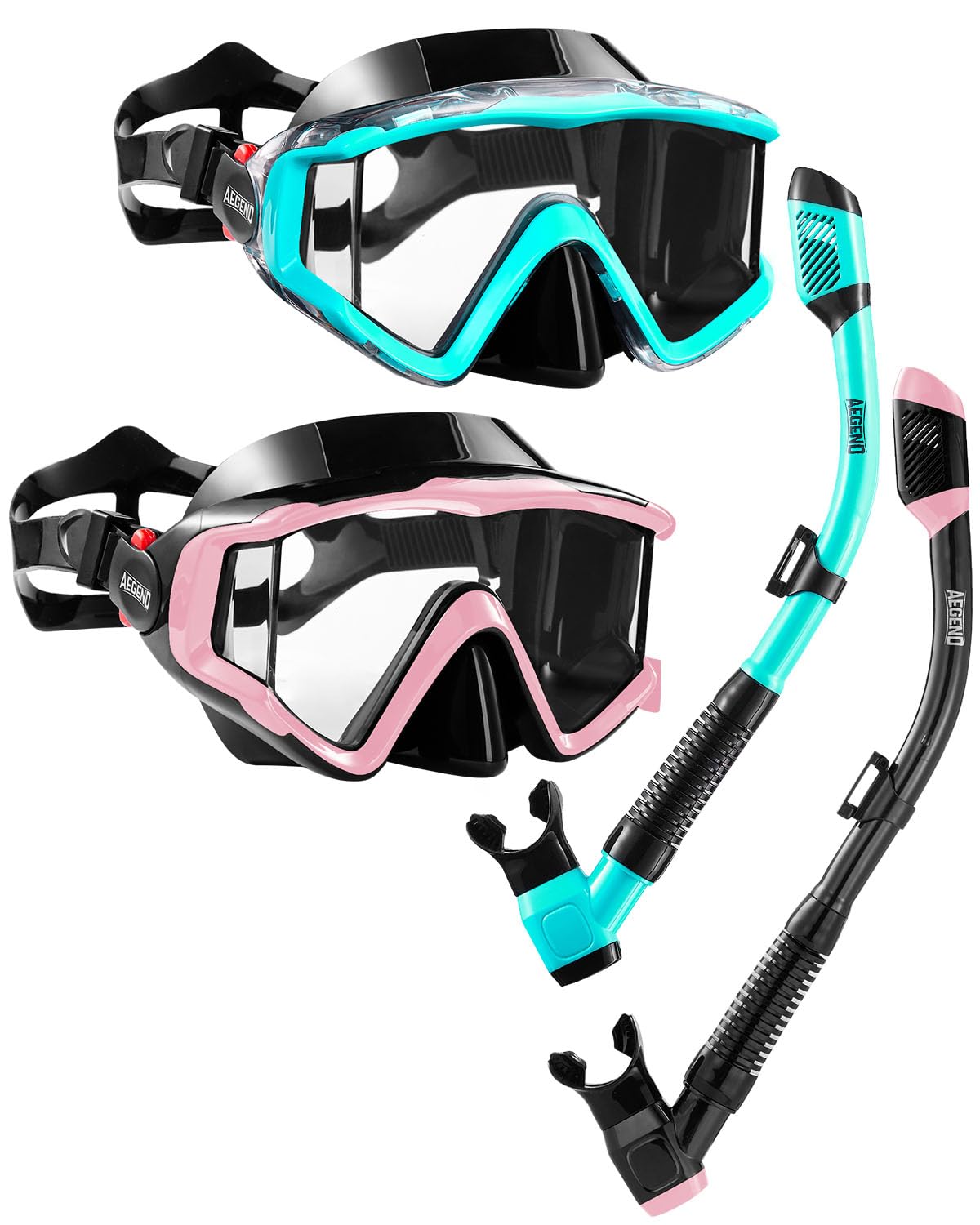 Dry Top Snorkel Mask Set