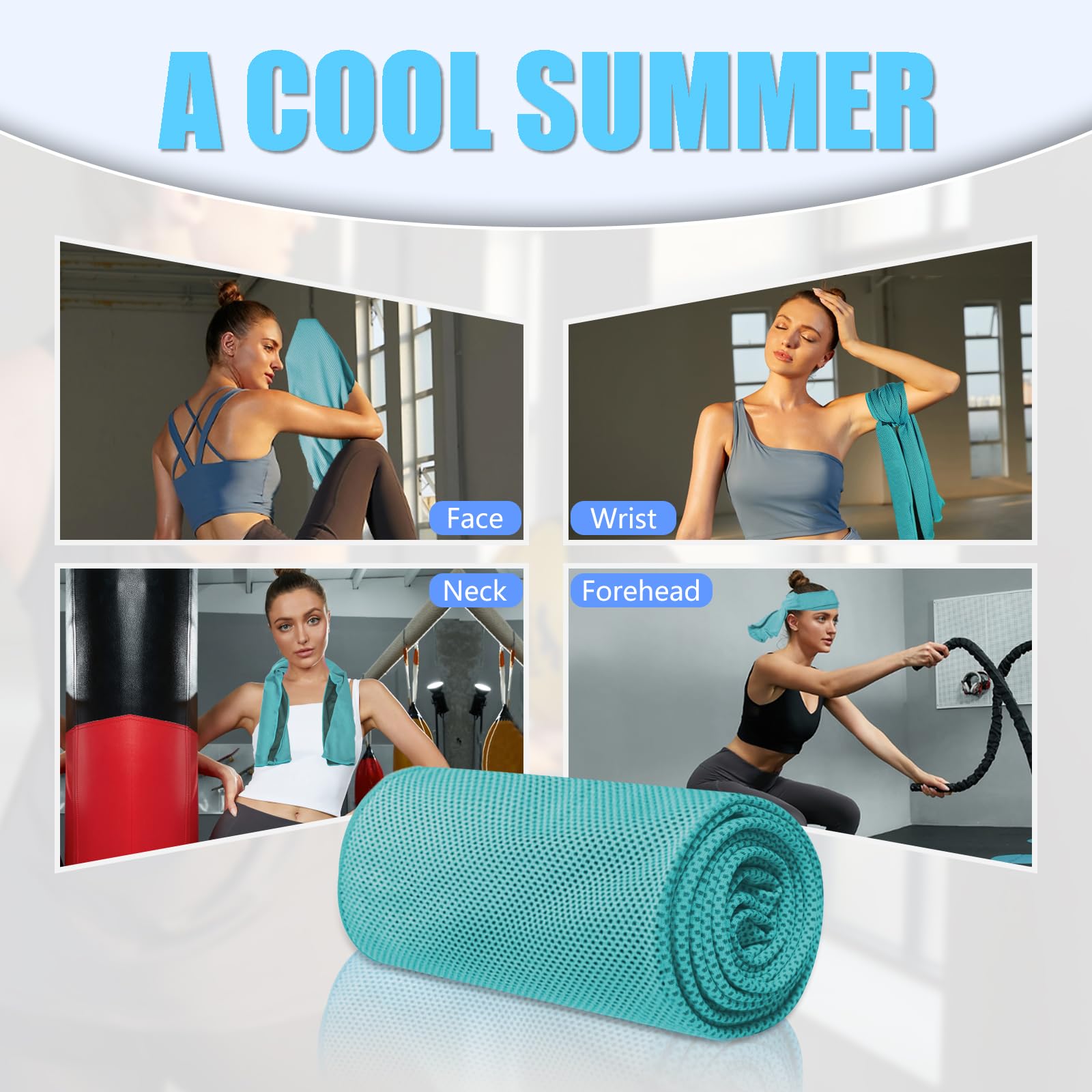 4-Pack Cooling Towels Set