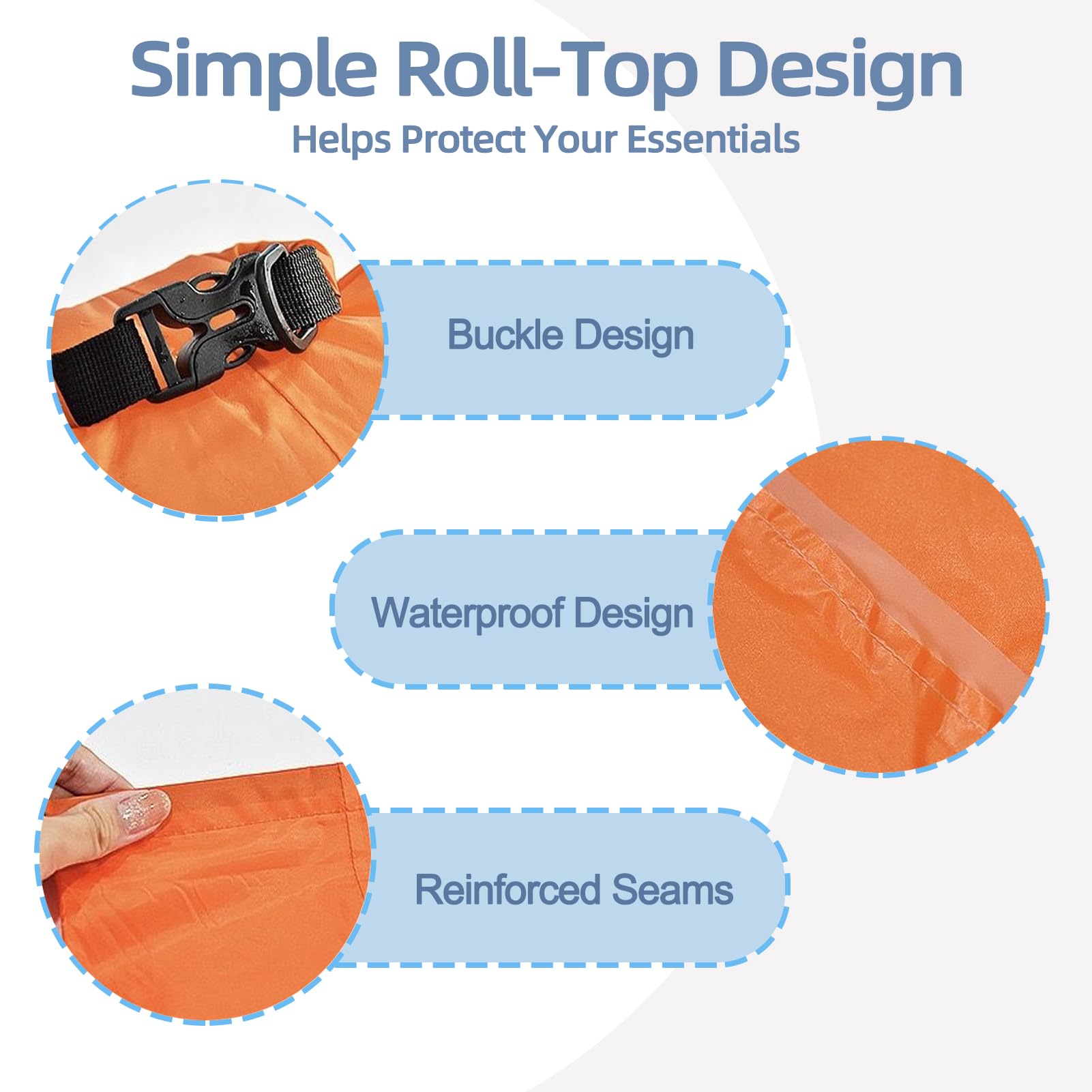 6PCS Waterproof Dry Bag Set