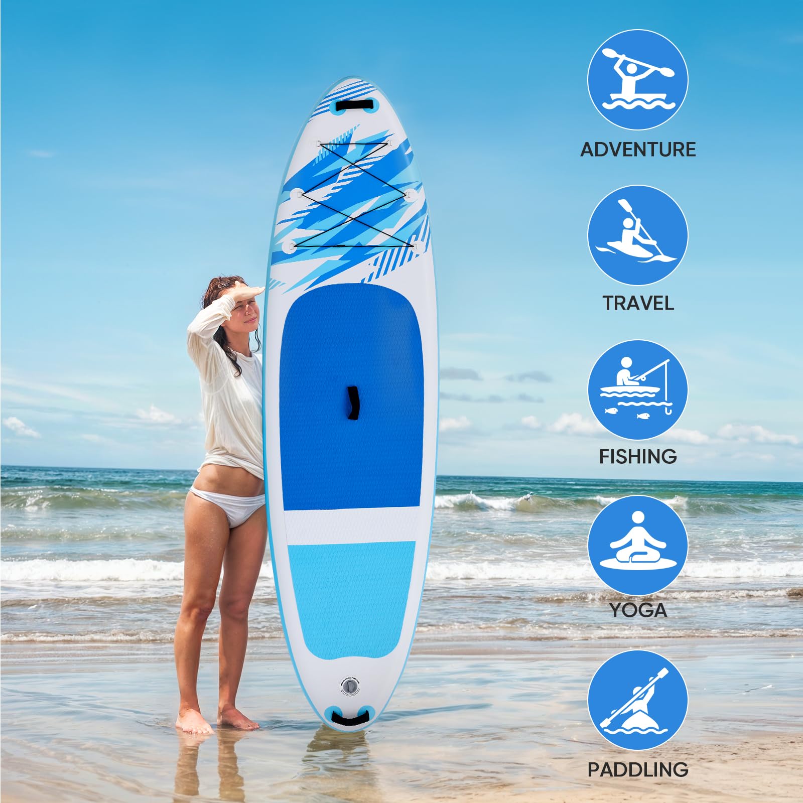 10.5' Inflatable Stand Up Paddle Board Set