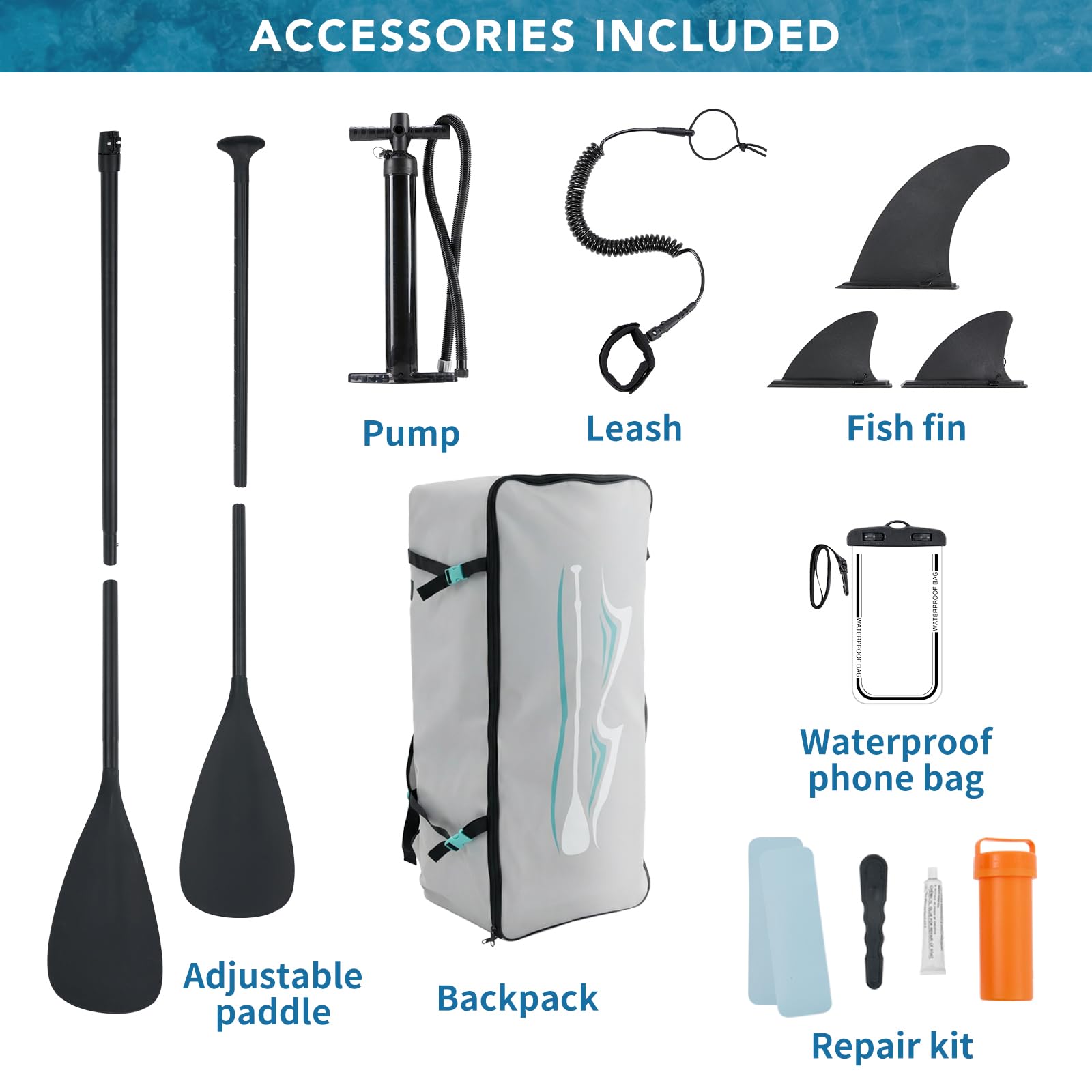 Inflatable Stand Up Paddle Board Set