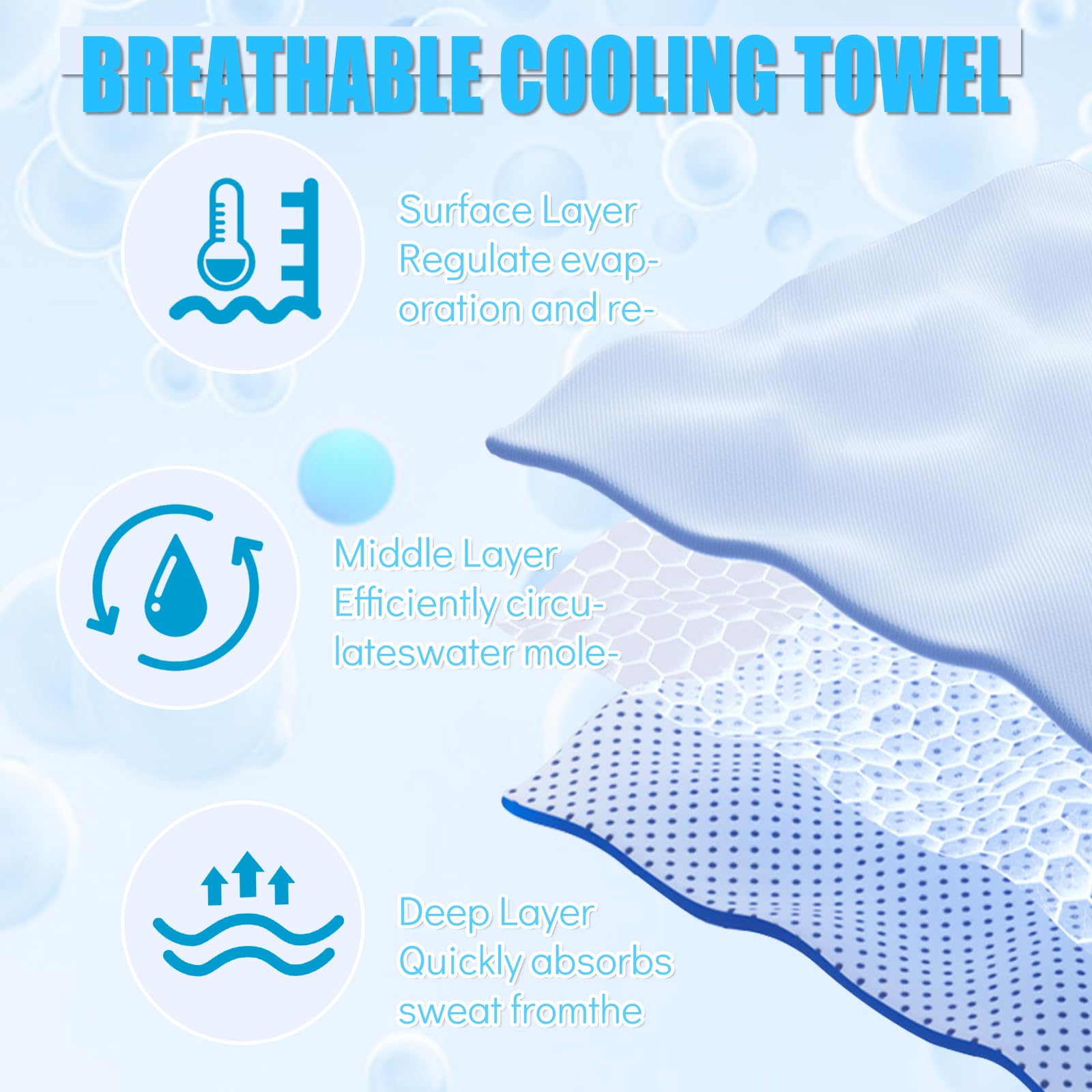 4-Pack Cooling Towels Set