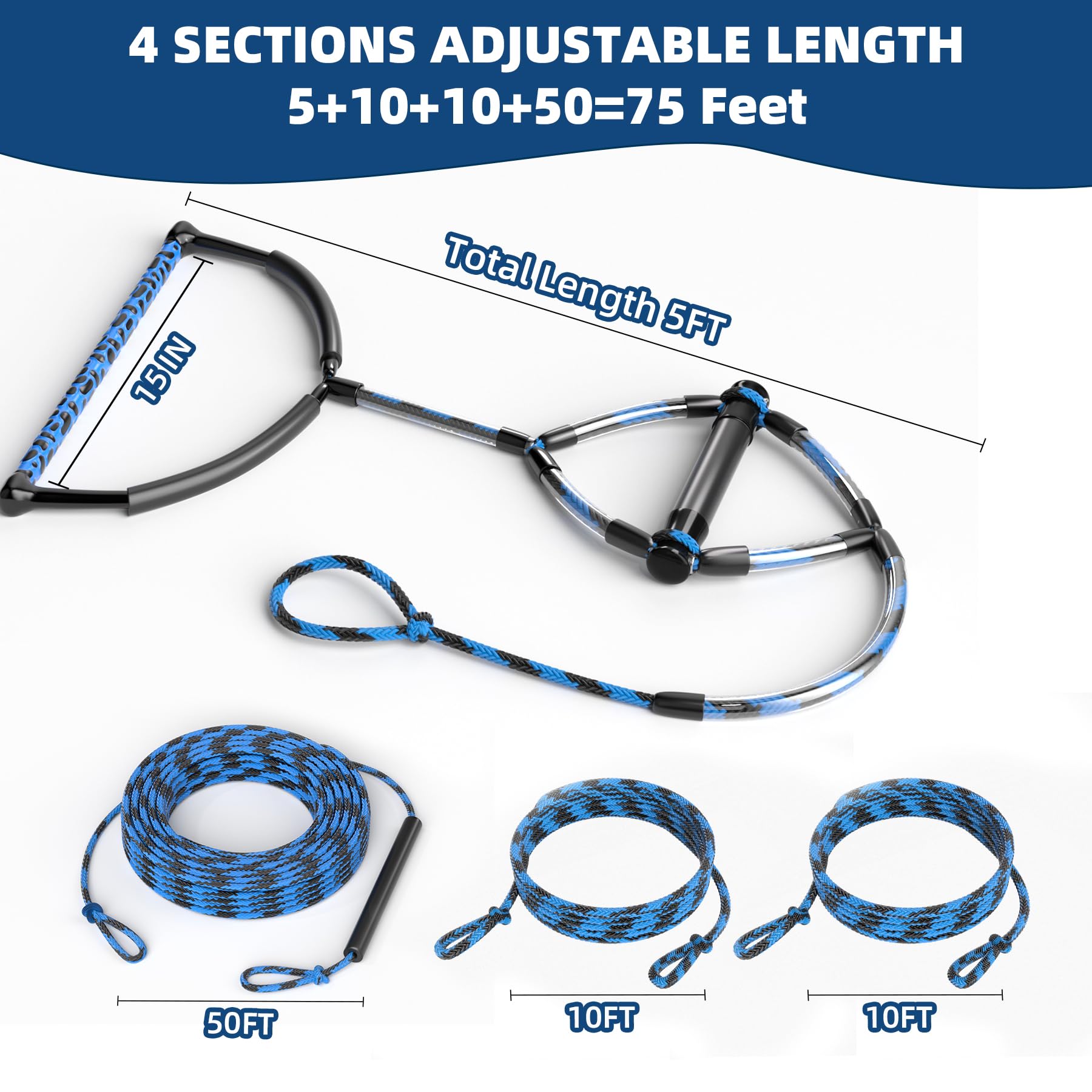 75FT Wakeboard Rope & Handle