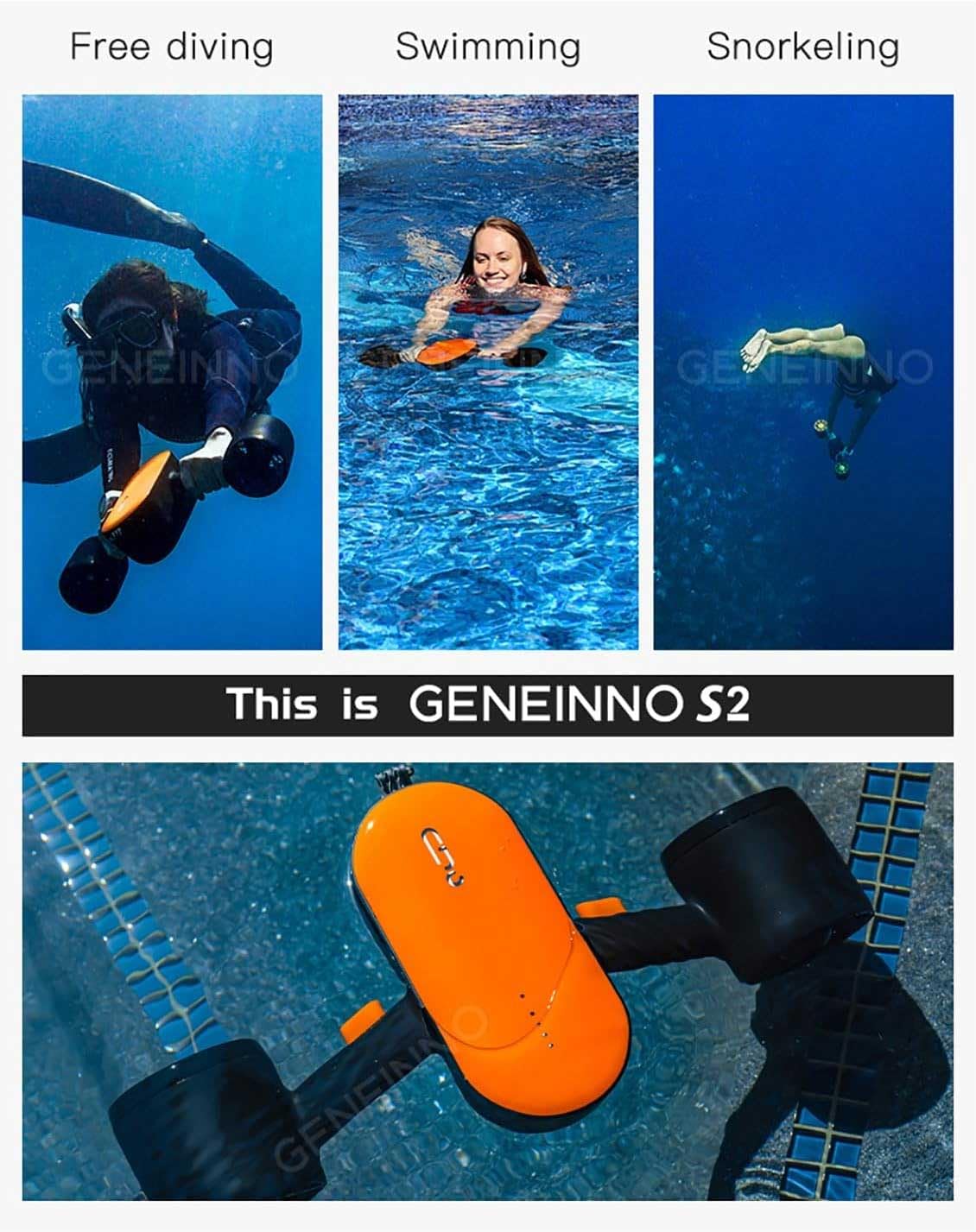 Dual-Motor Underwater Scooter