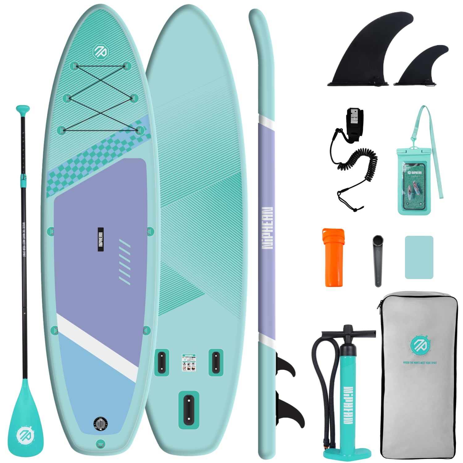 10'6" Inflatable Stand Up Paddle Board Set