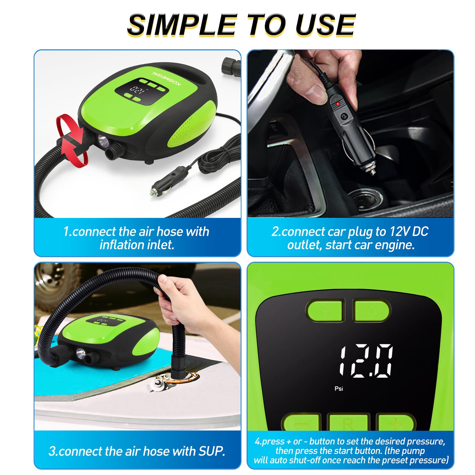 20 PSI Electric SUP Pump