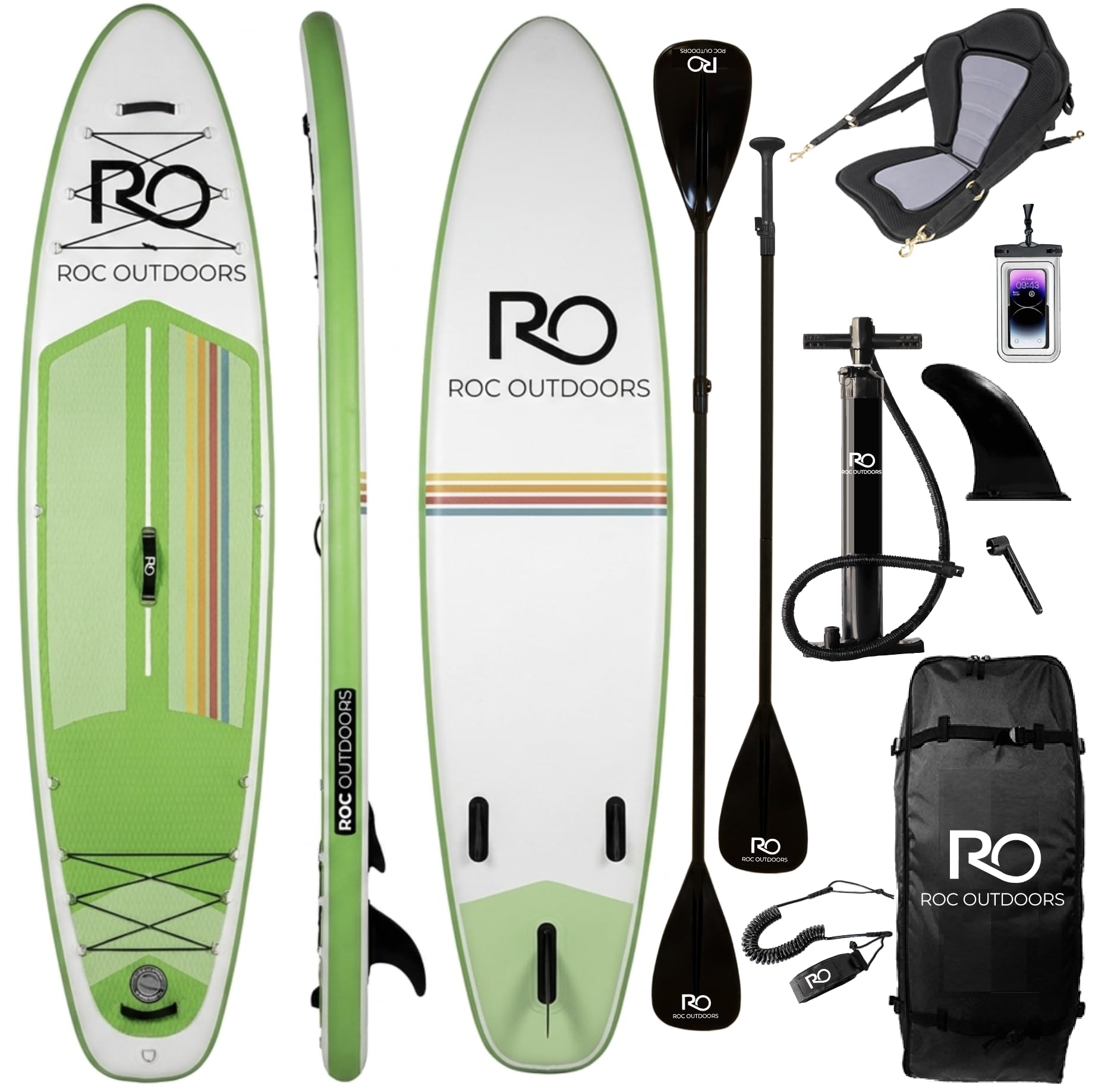 10'6" Inflatable Stand Up Paddle Board Set