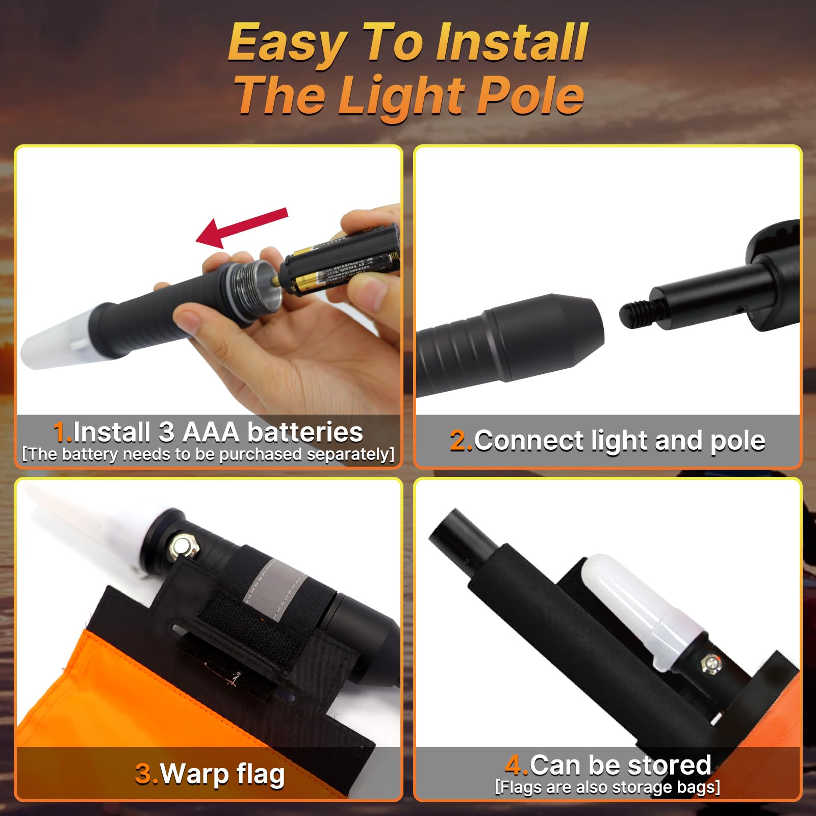 360° Kayak LED Safety Light