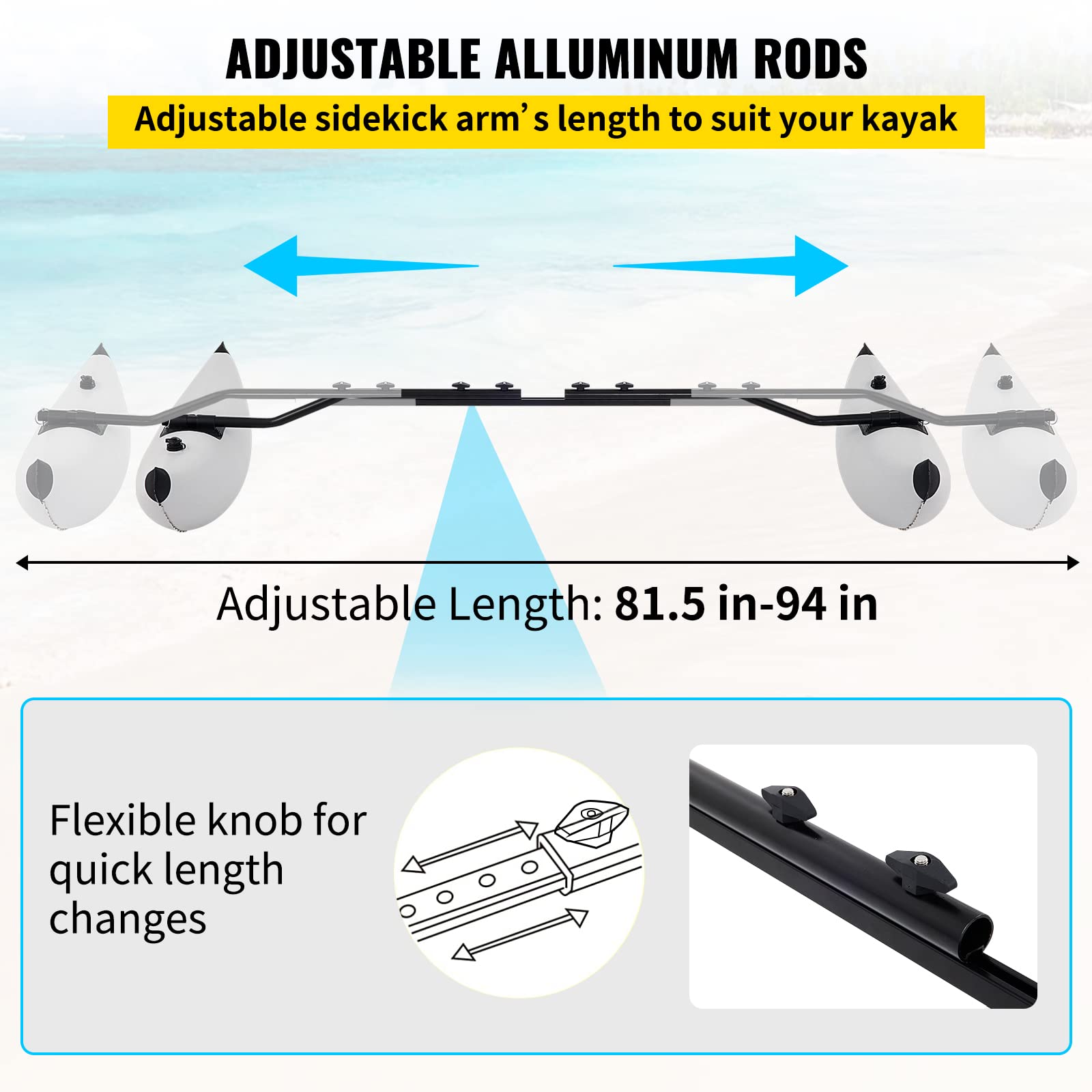 Inflatable Kayak Stabilizer Kit