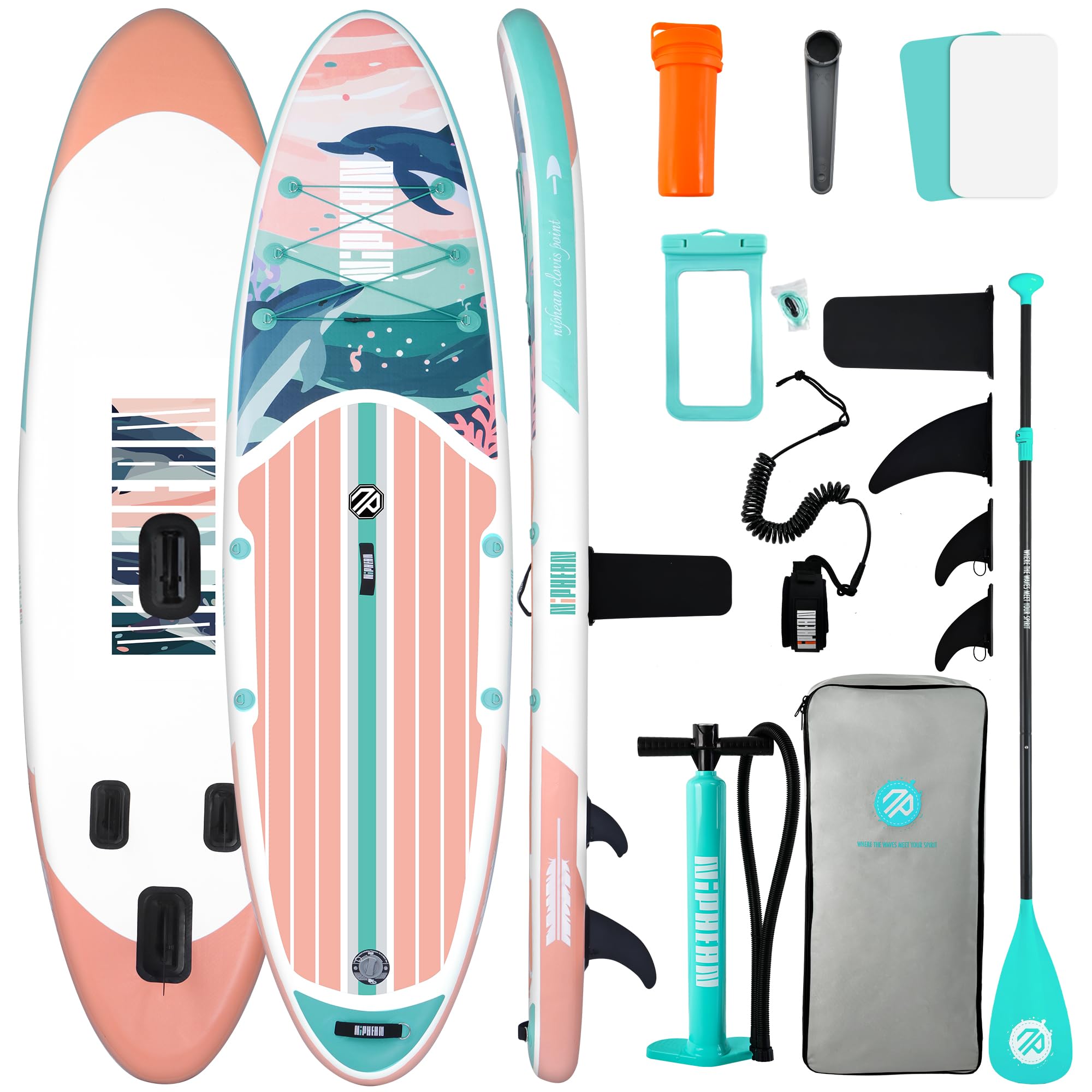 10'6" Inflatable Stand Up Paddle Board Set