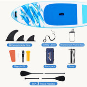 10.5' Inflatable Stand Up Paddle Board Set