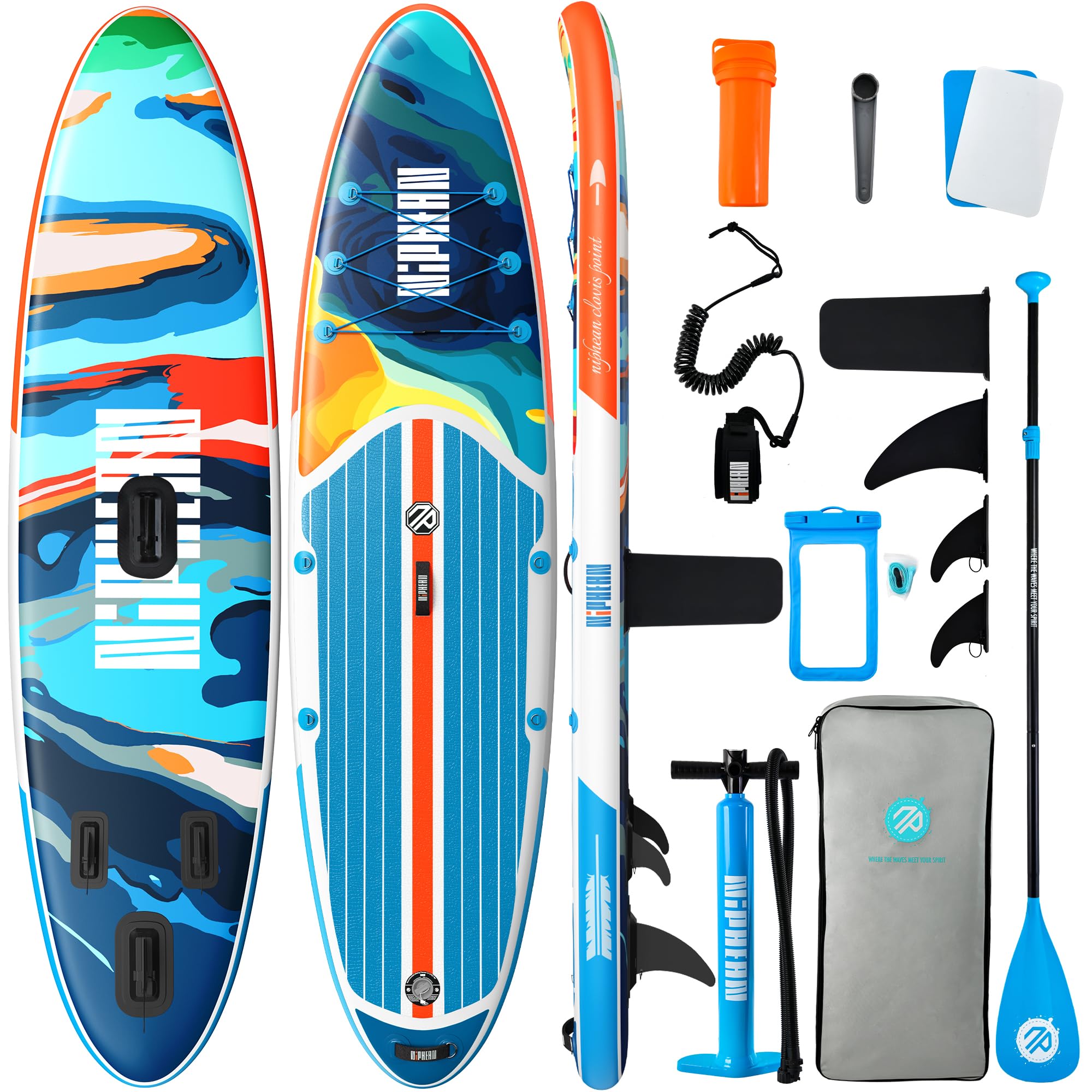 10'6" Inflatable Stand Up Paddle Board Set