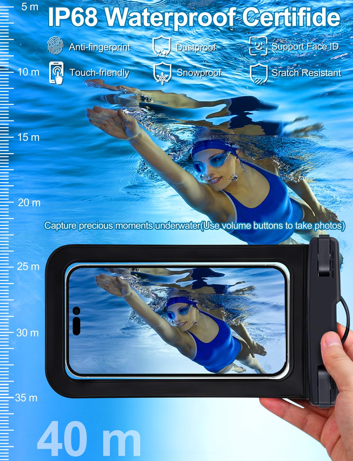 IP68 Waterproof Phone Pouch