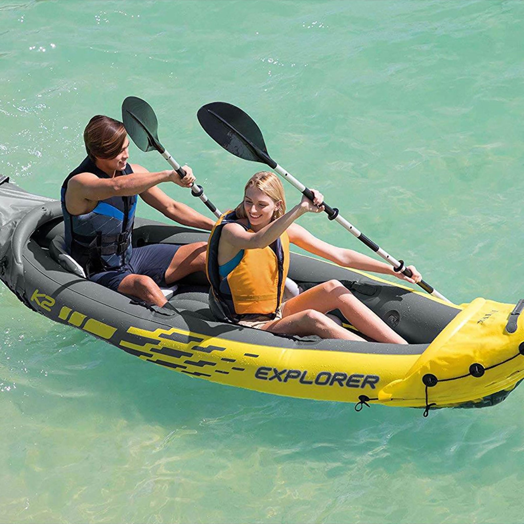 2-Person Inflatable Kayak Set