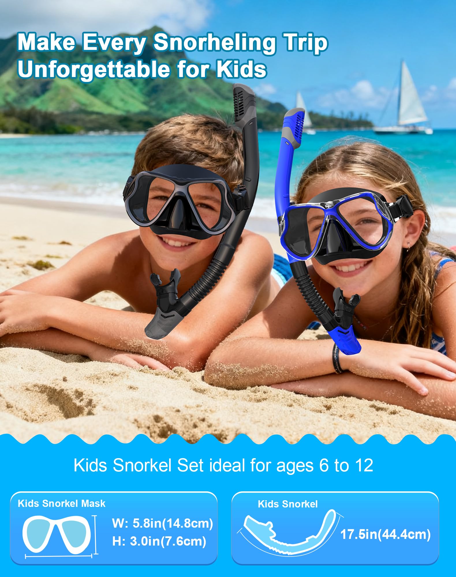 Dry Snorkel Mask Set