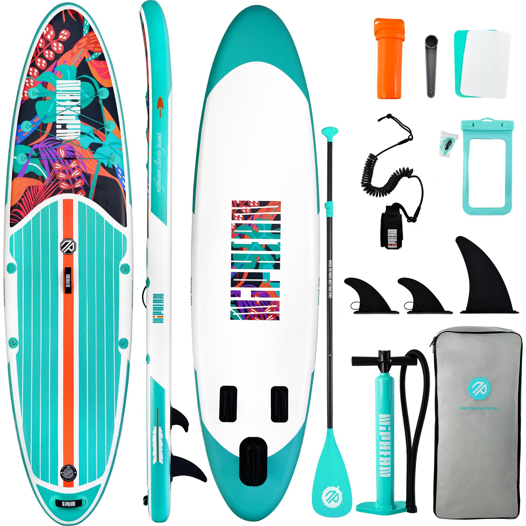 10'6" Inflatable Stand Up Paddle Board Set