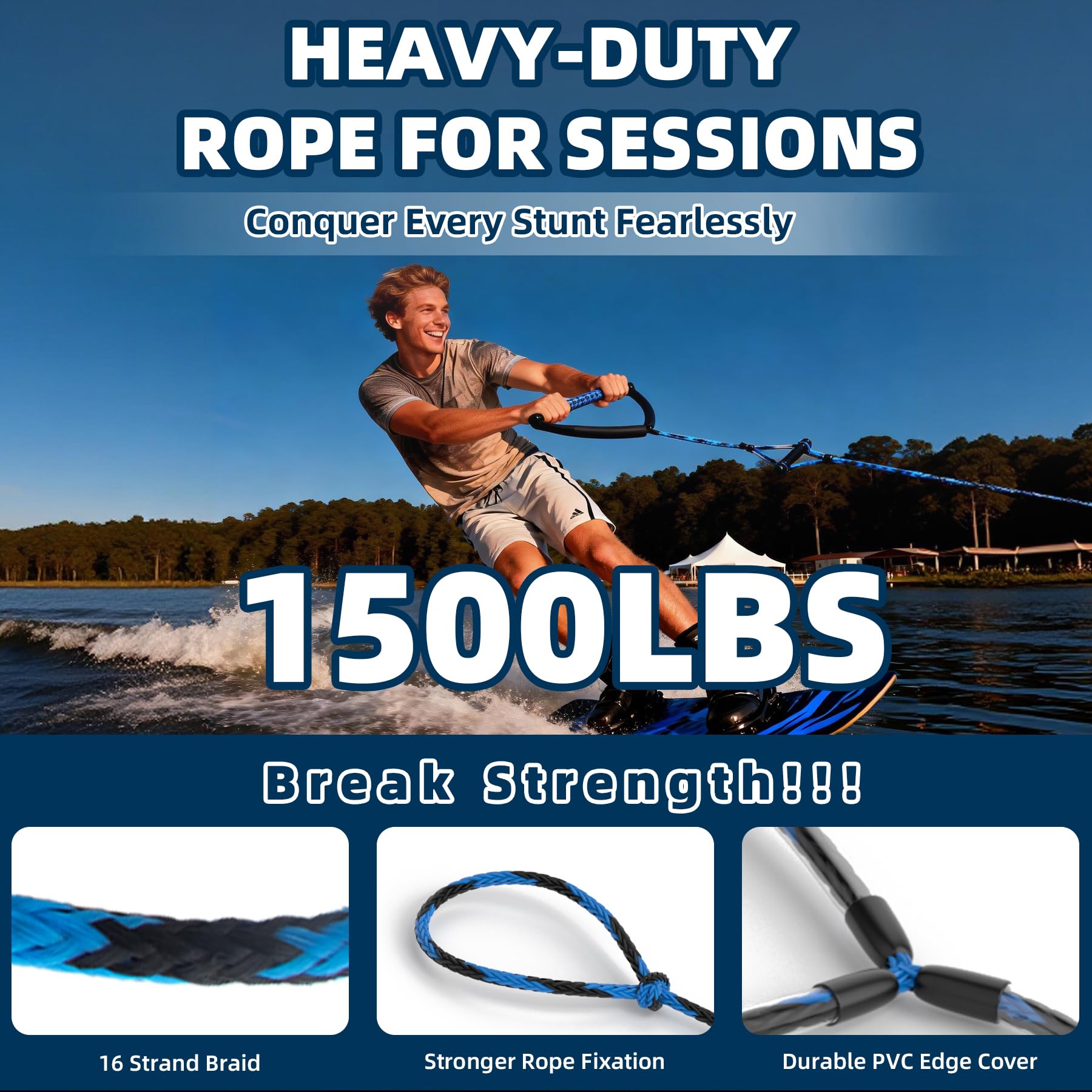 75FT Wakeboard Rope & Handle