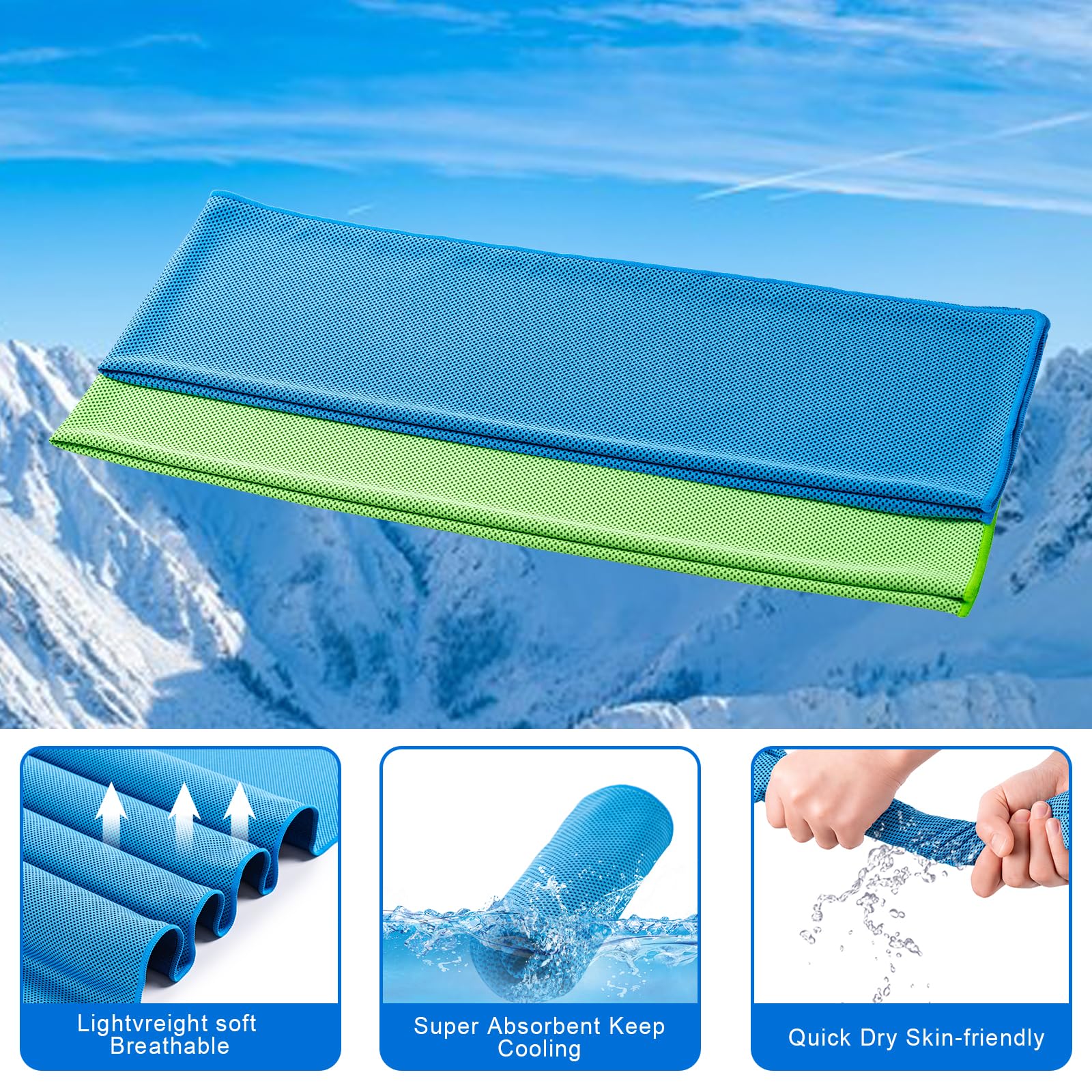 4-Pack Cooling Towels