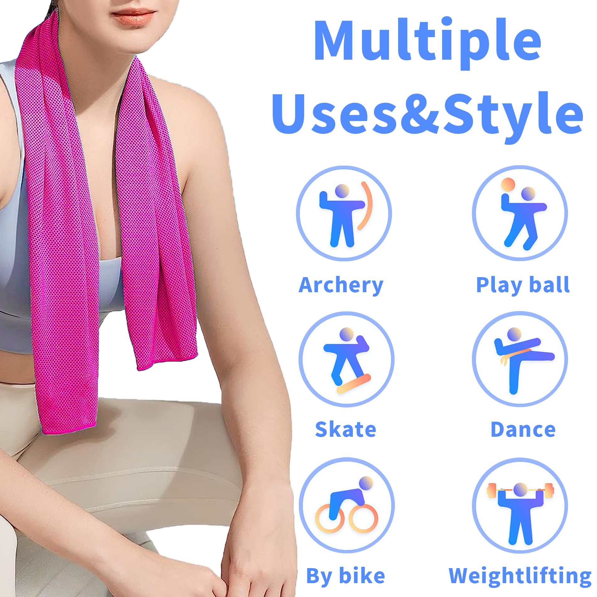 4-Pack Cooling Towels