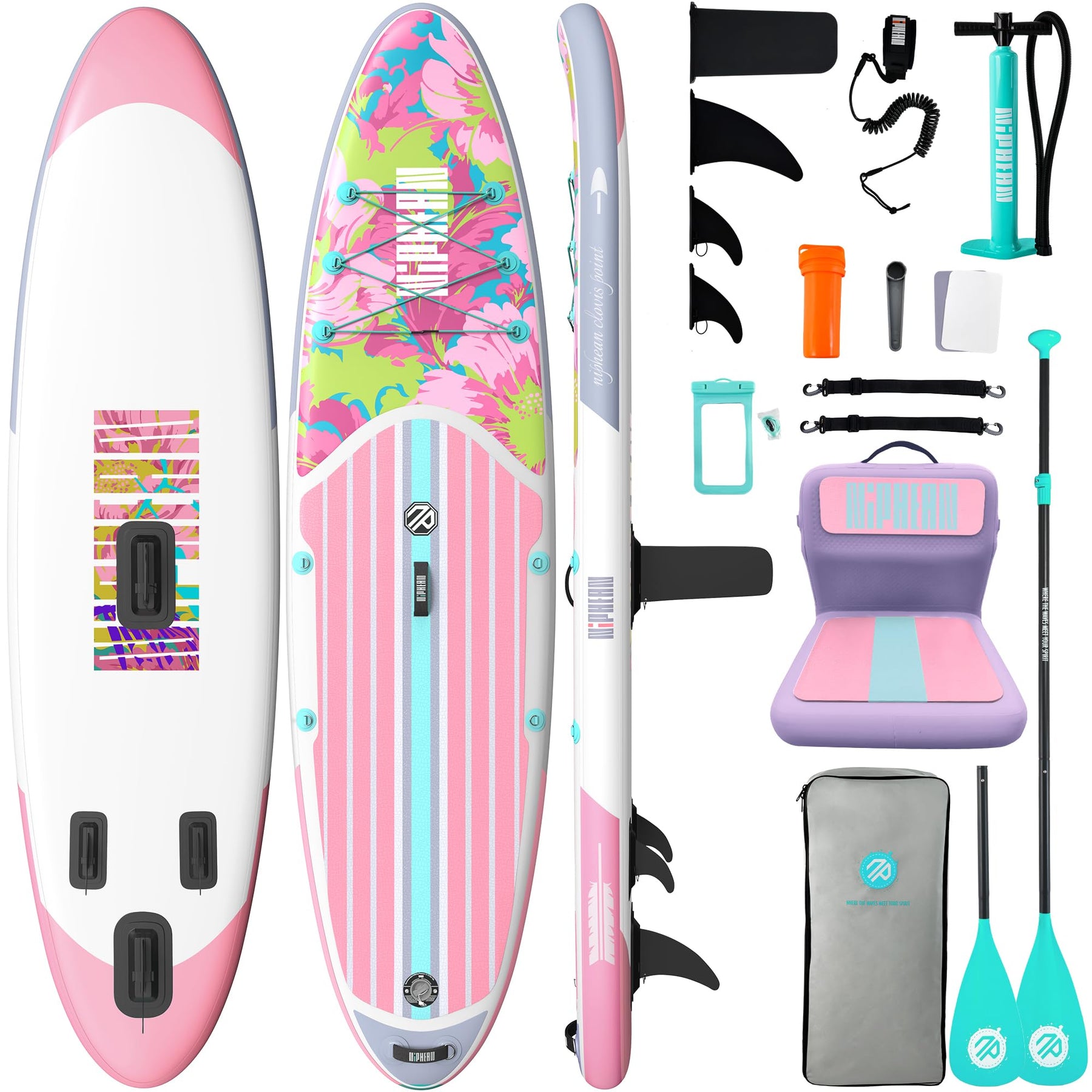 10'6" Inflatable Stand Up Paddle Board Set