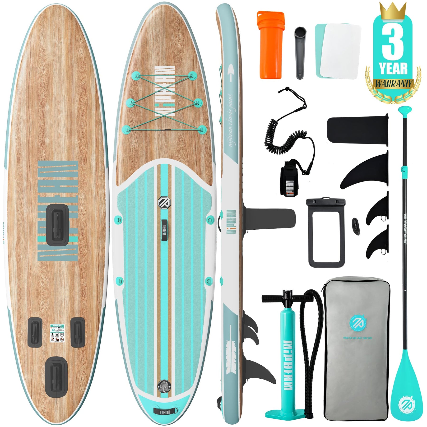 10'6" Inflatable Stand Up Paddle Board Set