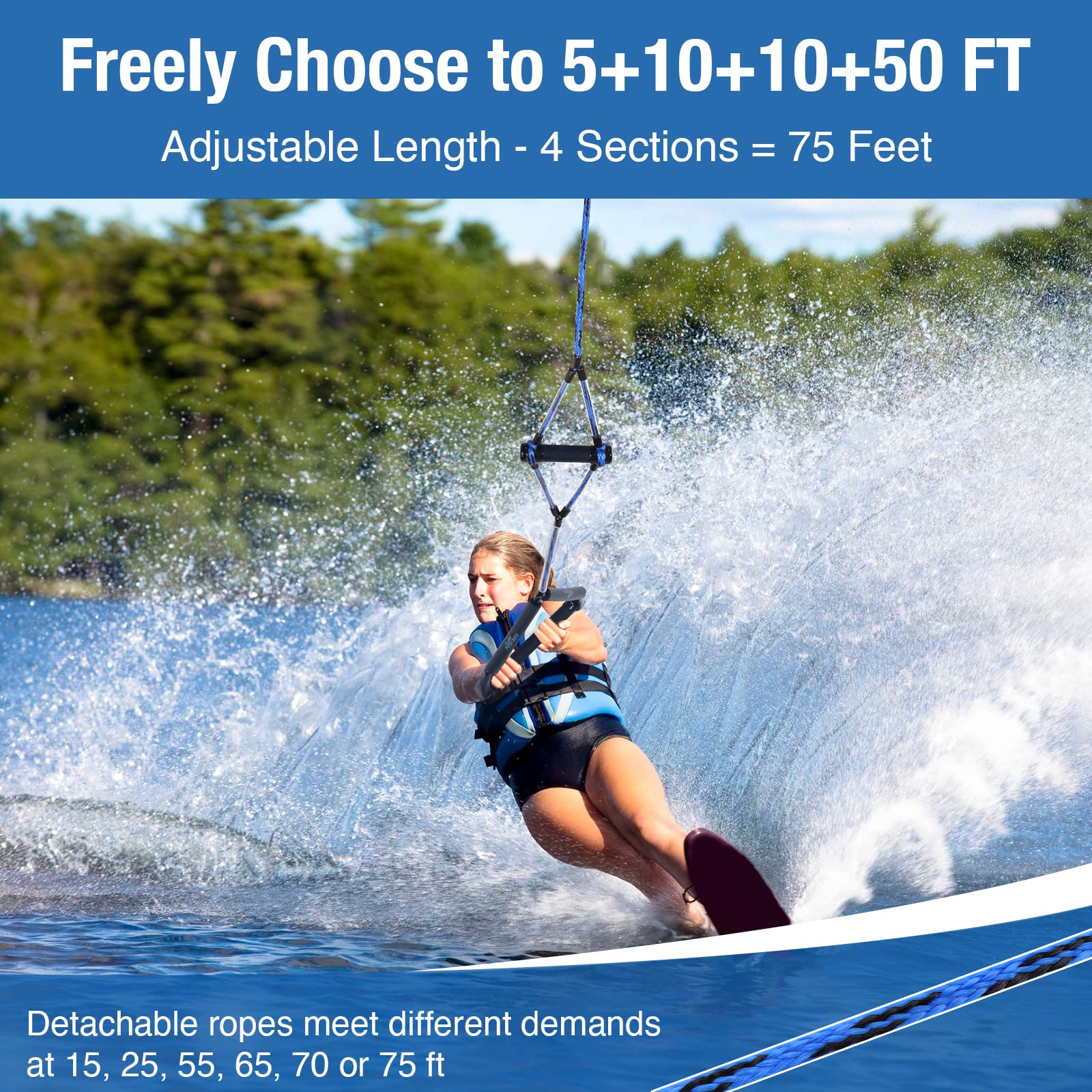 75FT Wakeboard Rope Set