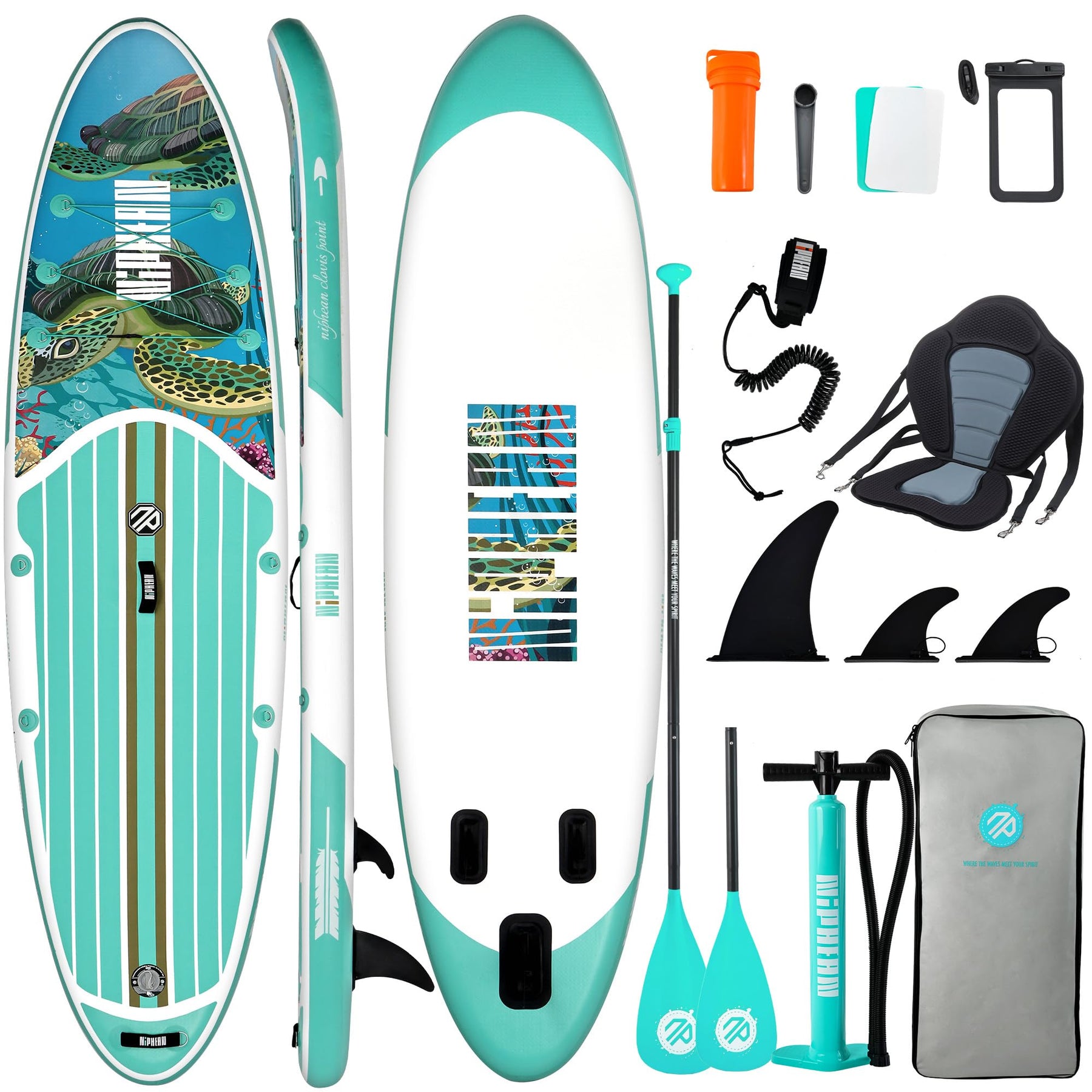 10'6" Inflatable Stand Up Paddle Board Set